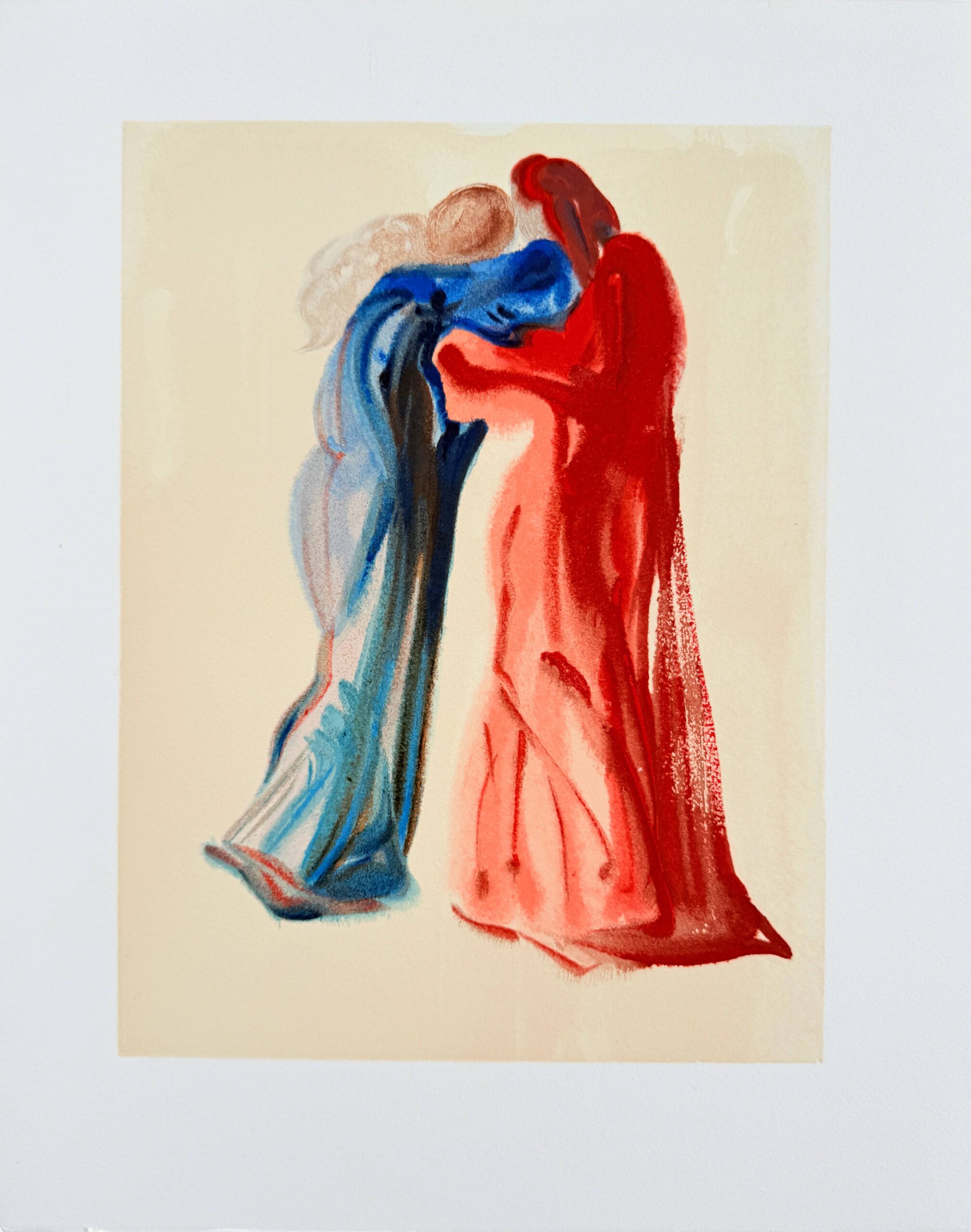 The Purgatory, Canto 29 – Meeting of Dante and Beatrice by Salvador Dalí