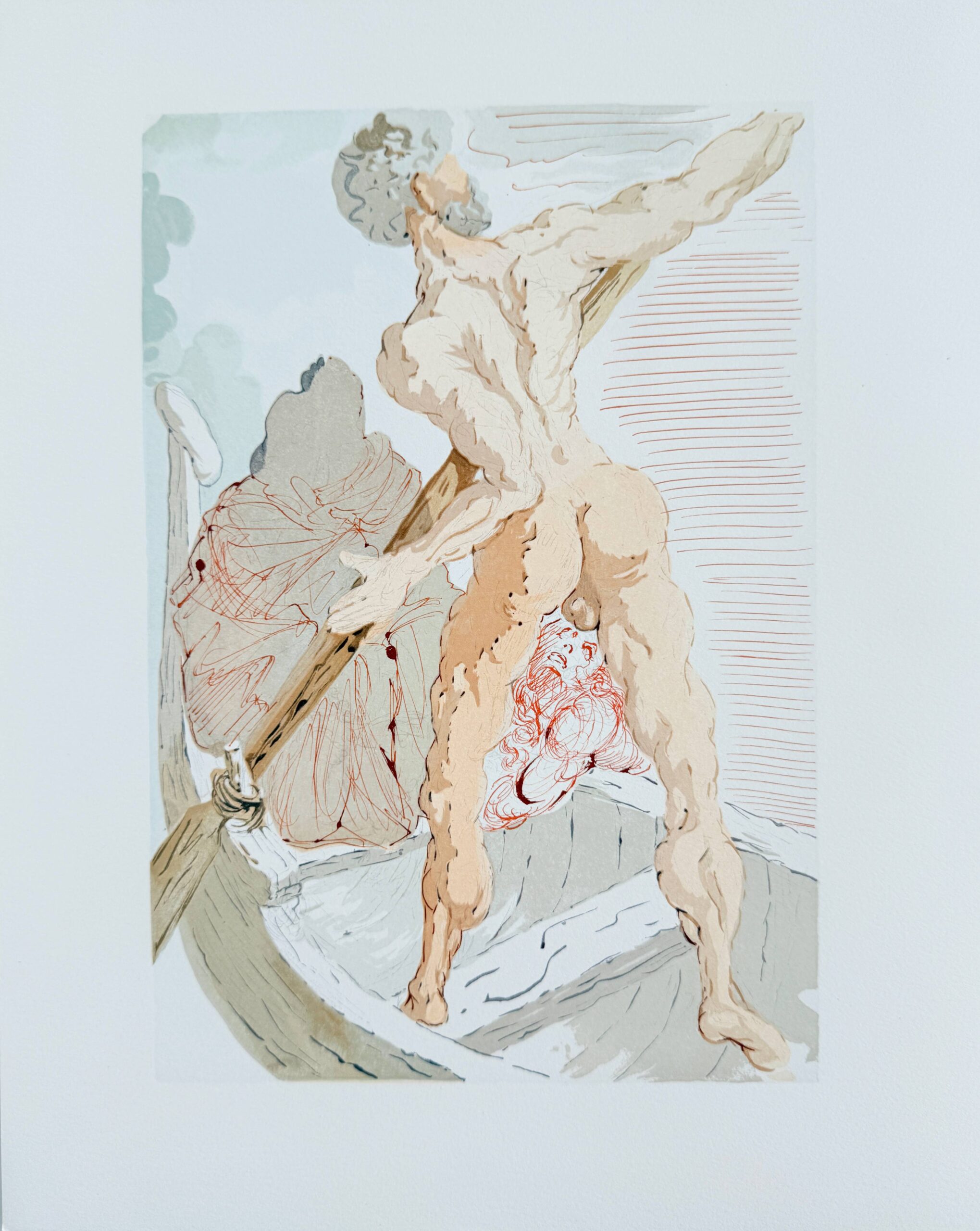 The Inferno, Canto 3 – Charon and the Shore of Acheron by Salvador Dalí
