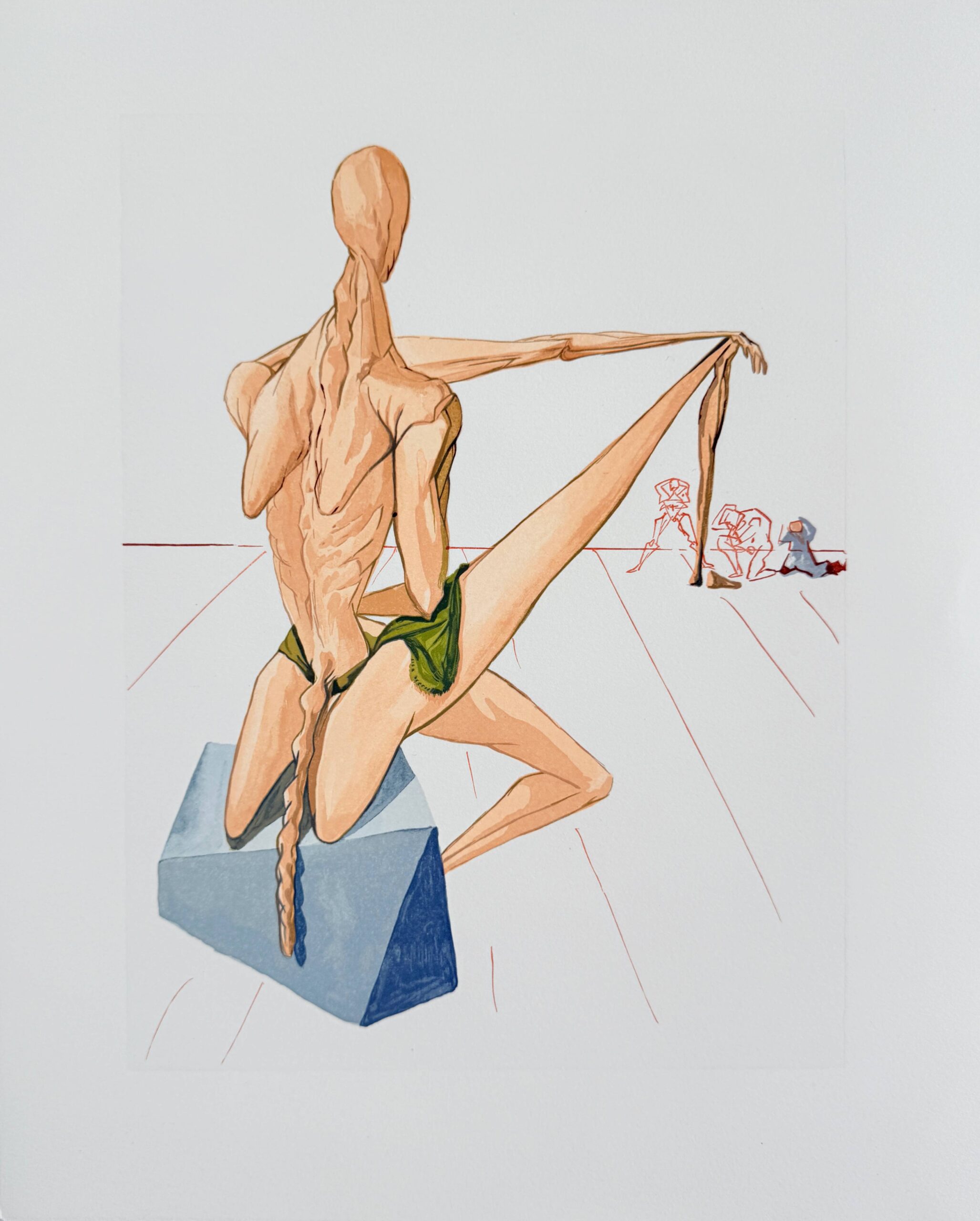 The Inferno, Canto 5 – Minos by Salvador Dalí
