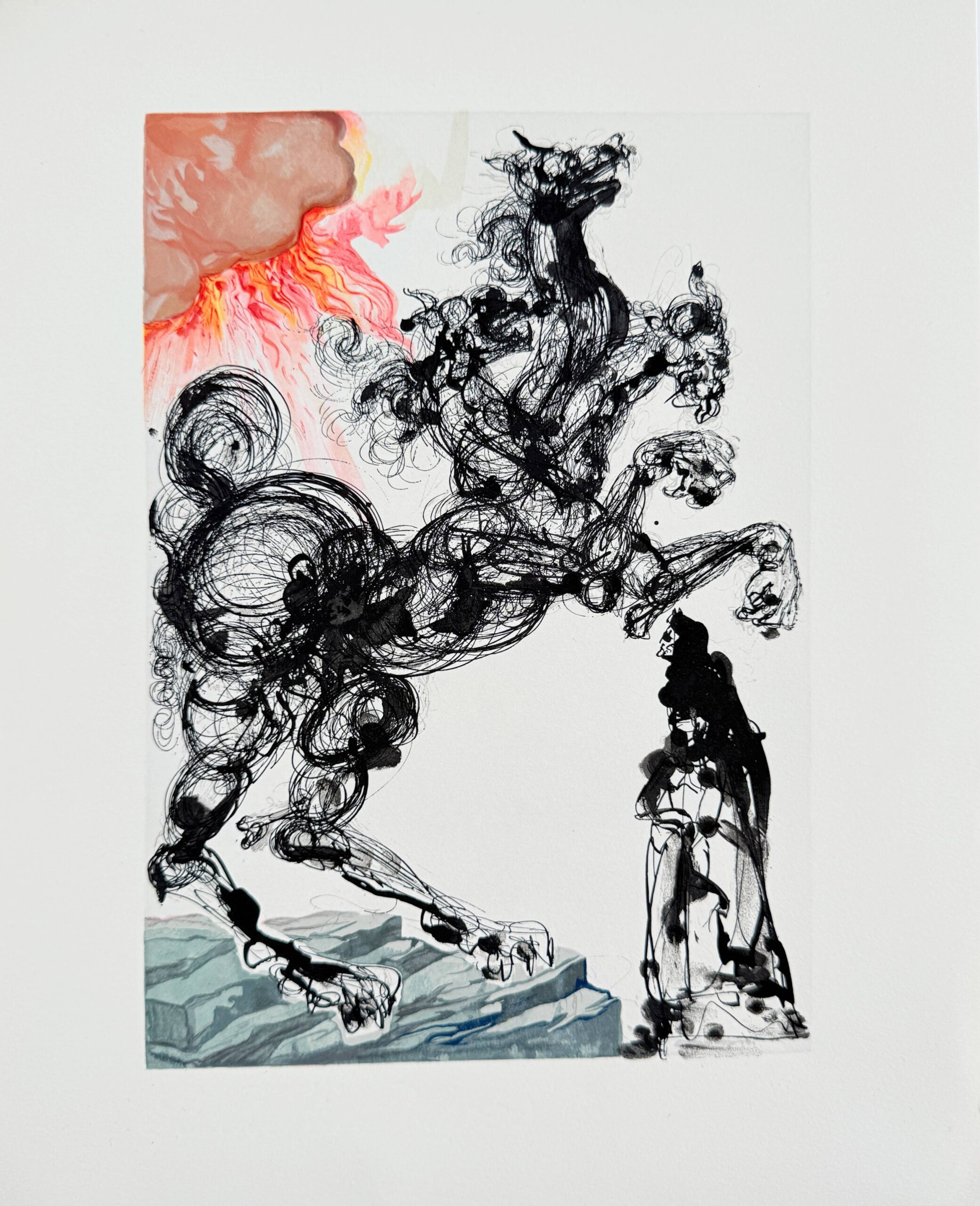 The Inferno, Canto 6 – Cerberus by Salvador Dalí