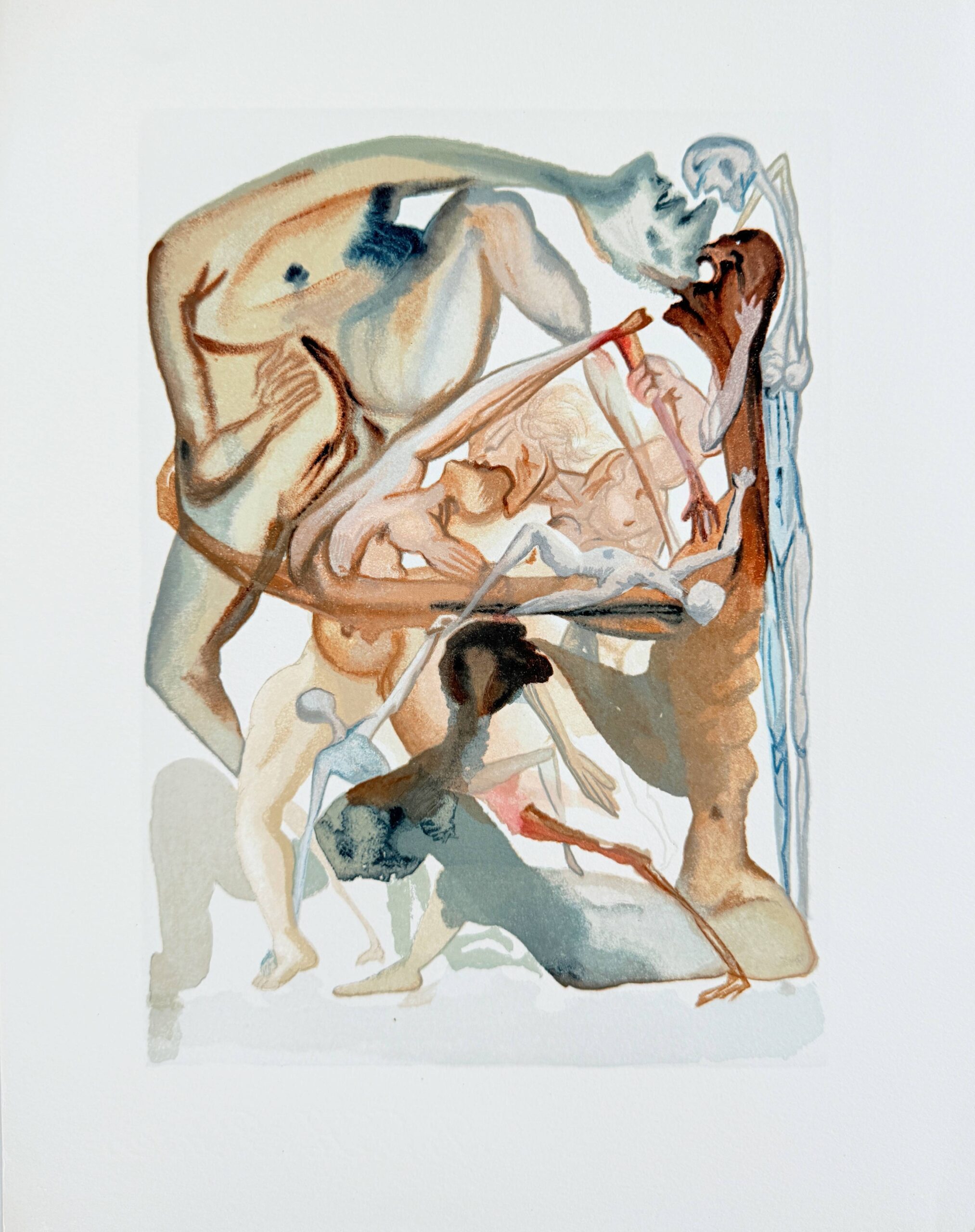 The Inferno, Canto 11 – On the Edge of the Seventh Circle by Salvador Dalí