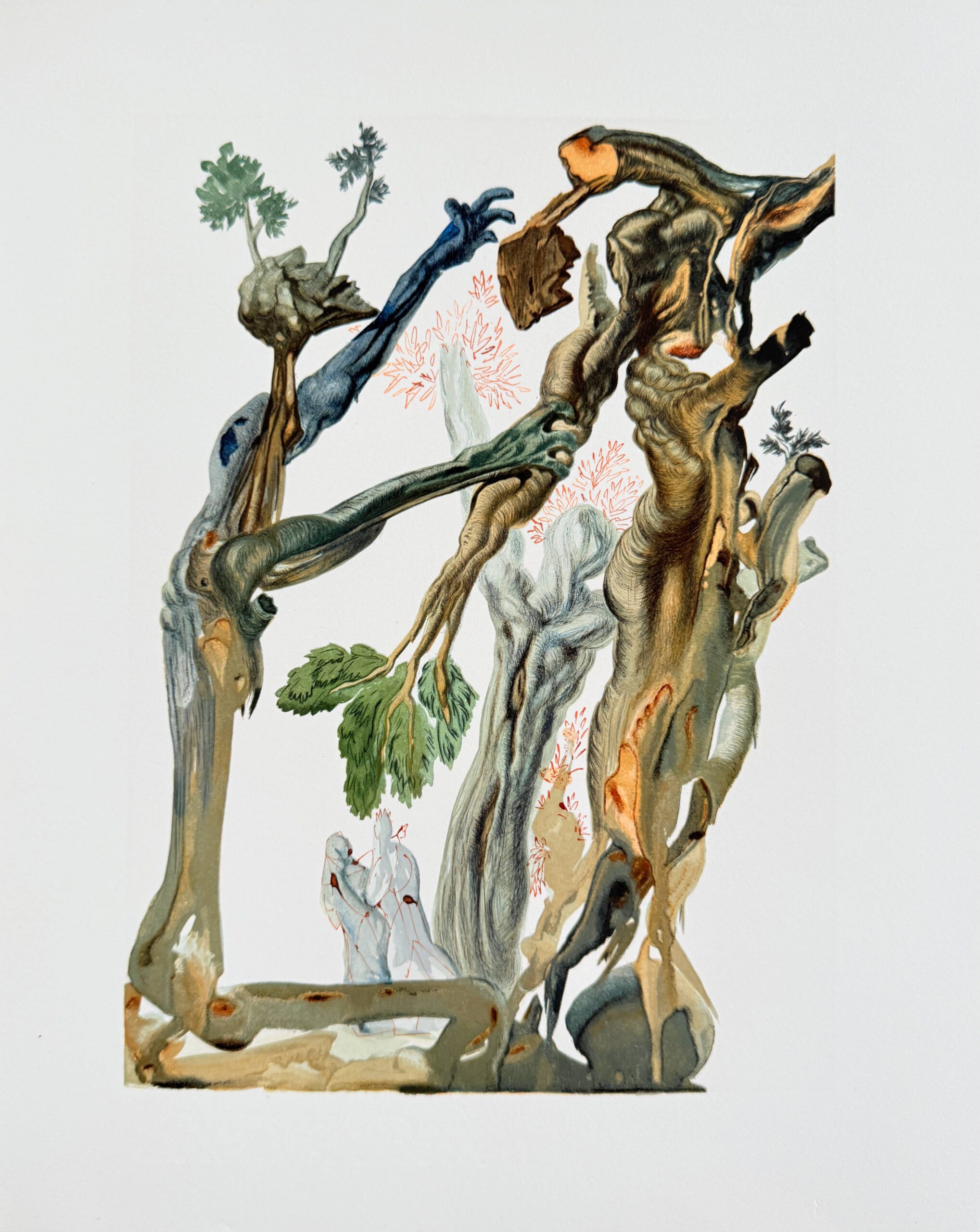 The Inferno, Canto 13 – La Fôret des suicidés by Salvador Dalí