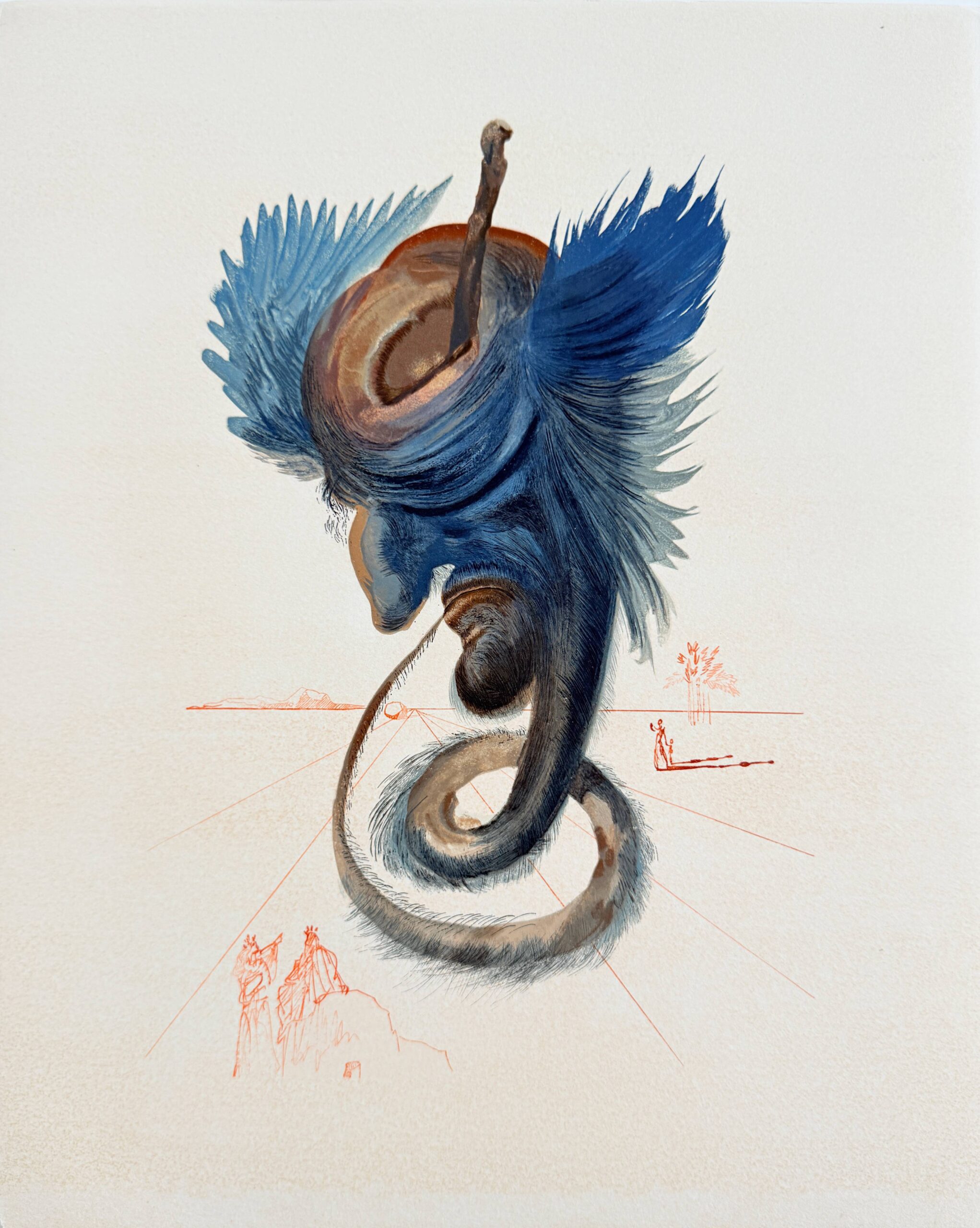 The Inferno, Canto 20 – Devins et sorciers by Salvador Dalí