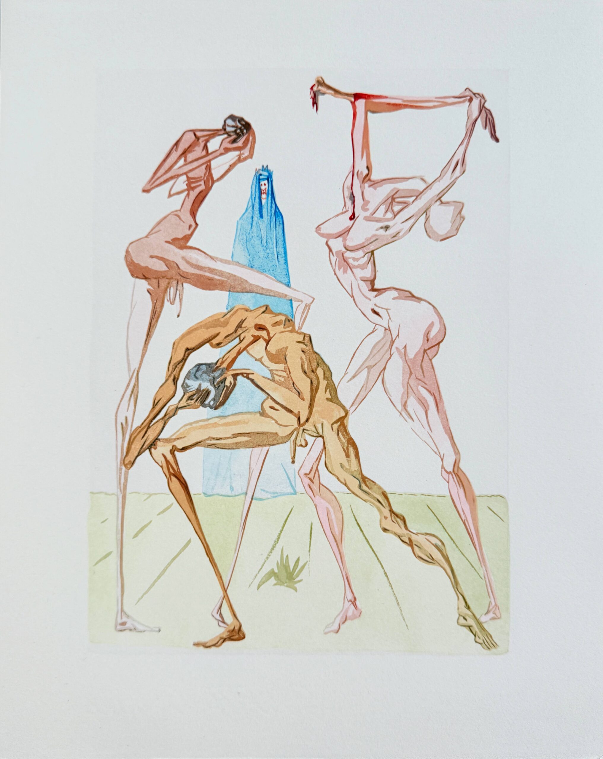The Inferno, Canto 26 – The Dwellers of Prato by Salvador Dalí