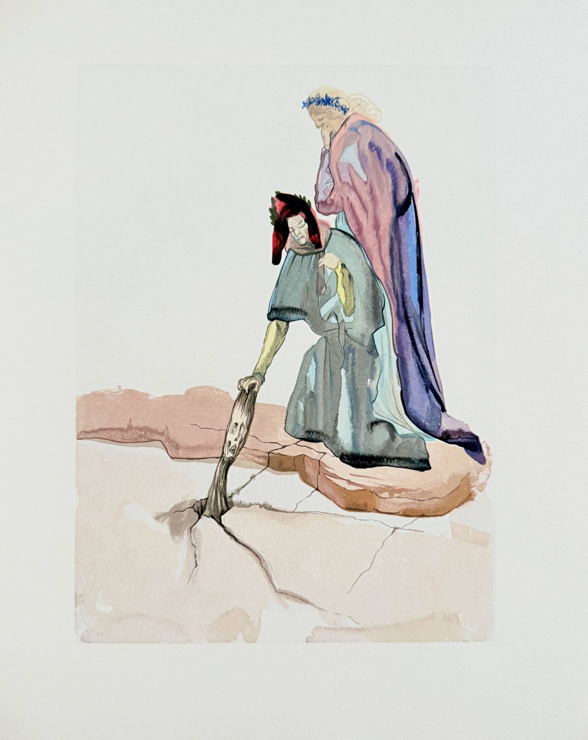 The Inferno, Canto 32 – Les Traitres envers leur patrie by Salvador Dalí