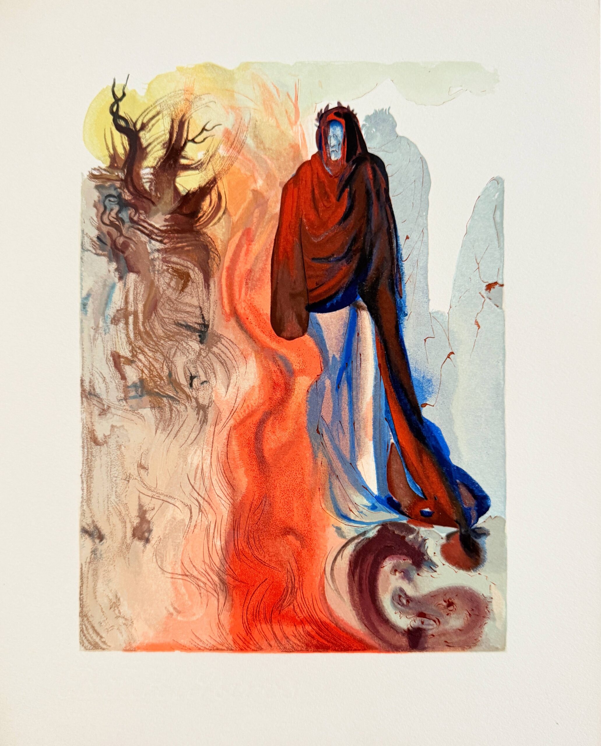 The Inferno, Canto 34 – Apparition de Dite by Salvador Dalí