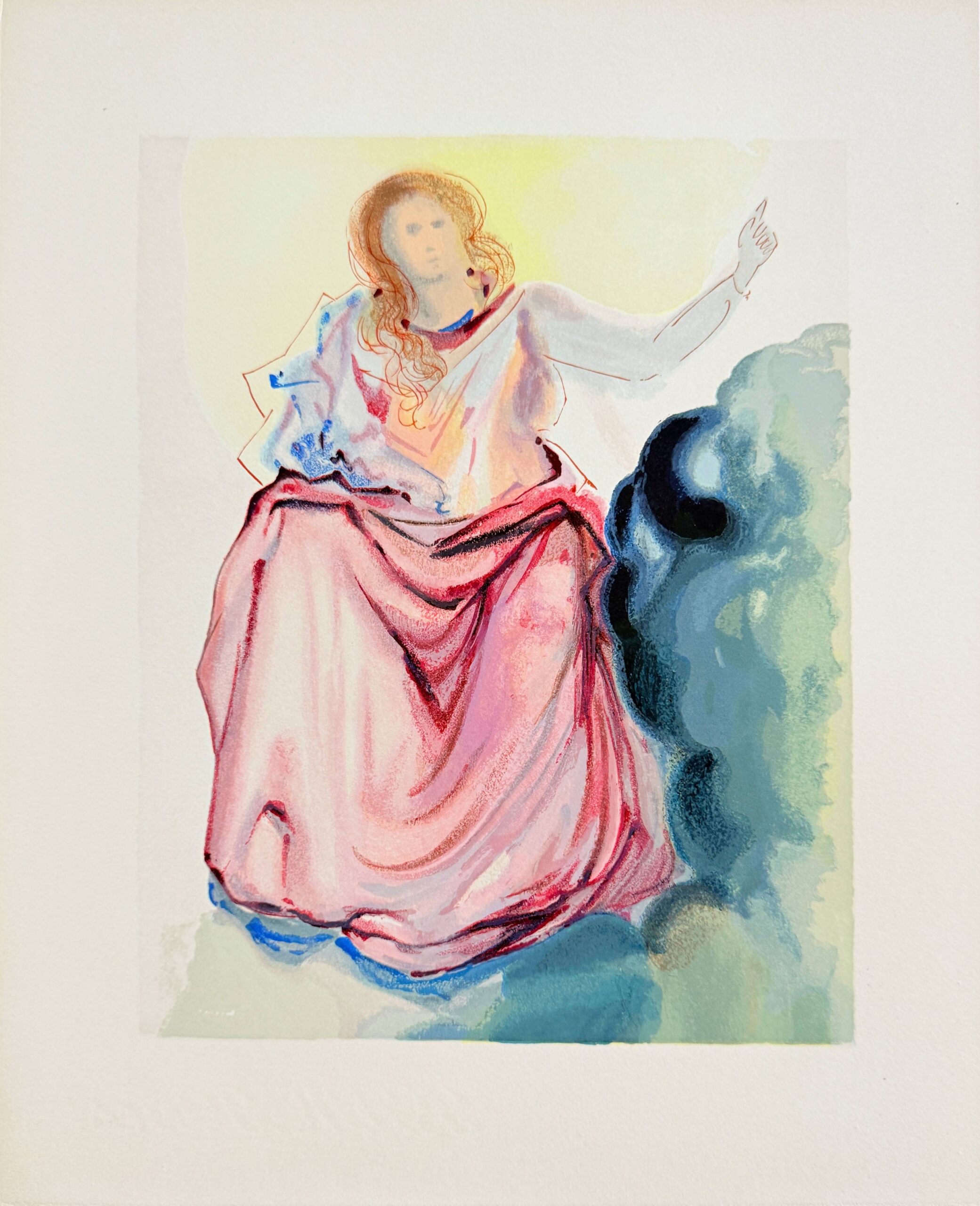 The Paradise, Canto 4 – Beatrice by Salvador Dalí
