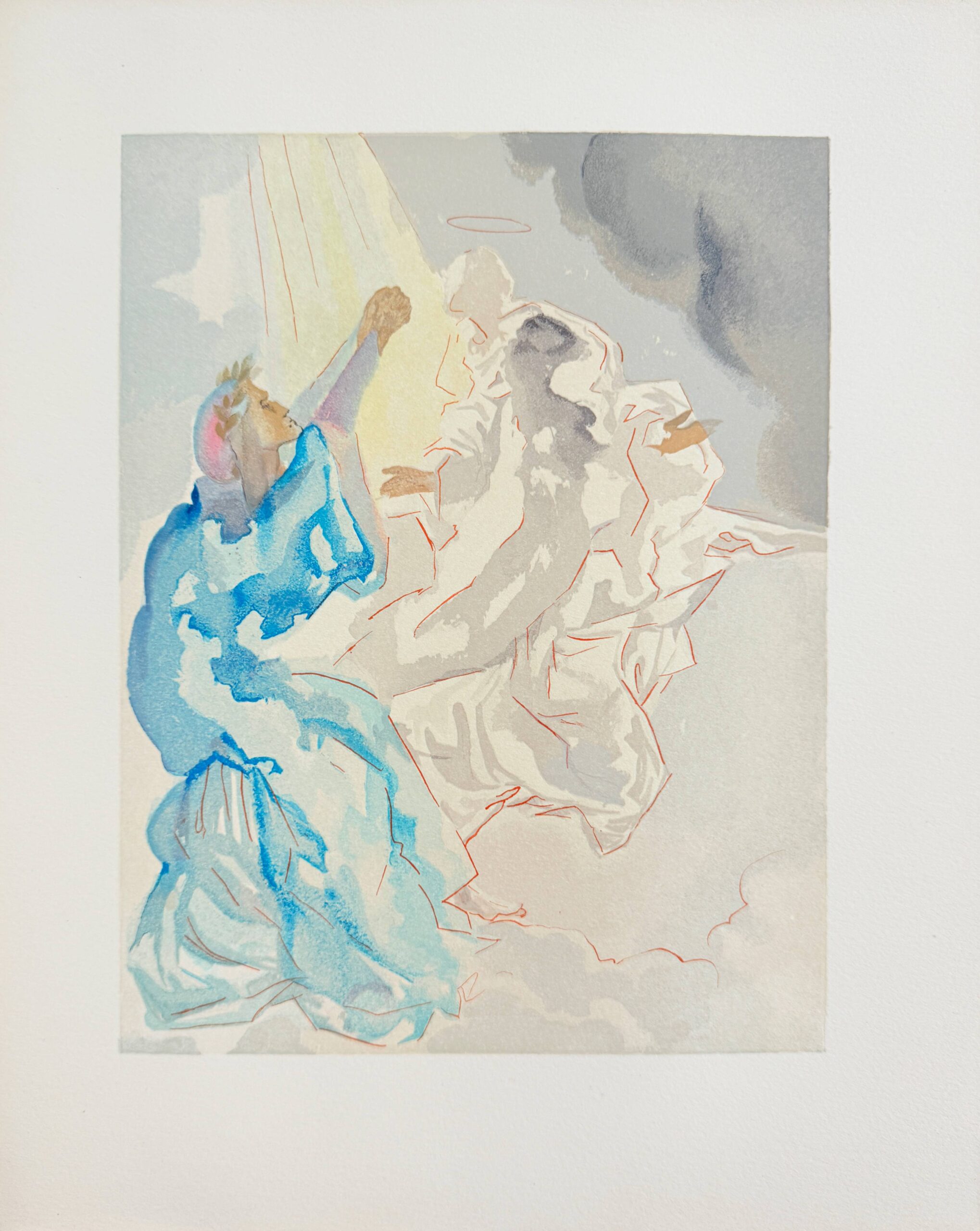 The Paradise, Canto 5 – New Image of Beatrice by Salvador Dalí