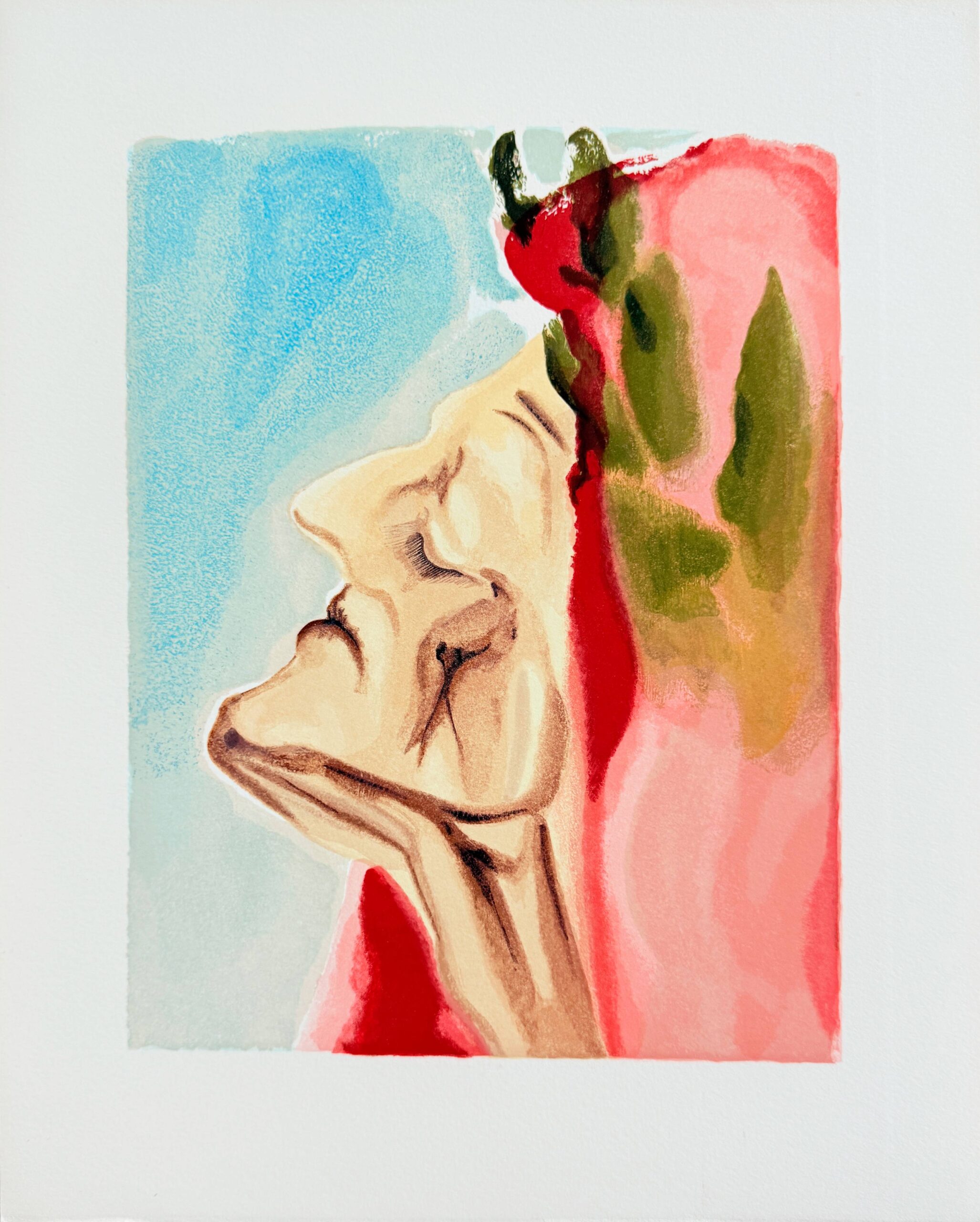 The Paradise, Canto 7 – Le nouveau doute de Dante by Salvador Dalí