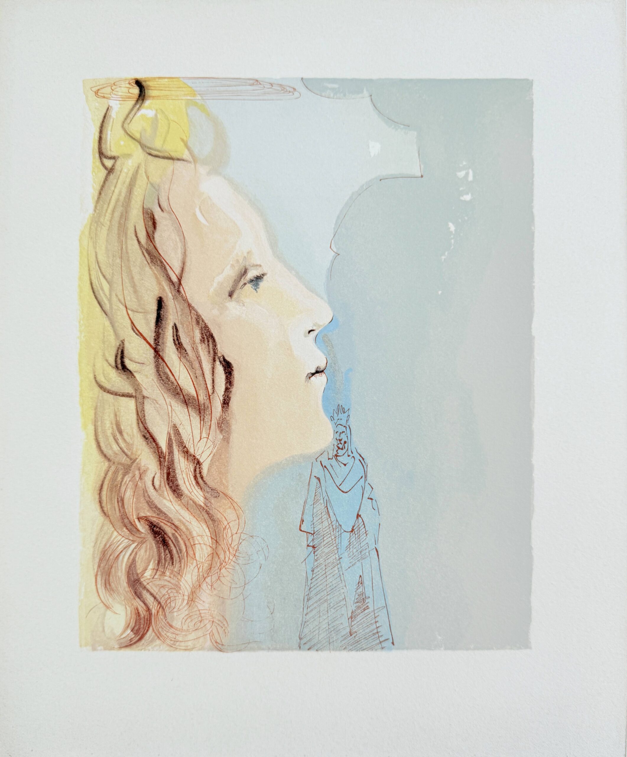 The Paradise, Canto 8 – La plus grande beauté de Béatrice by Salvador Dalí