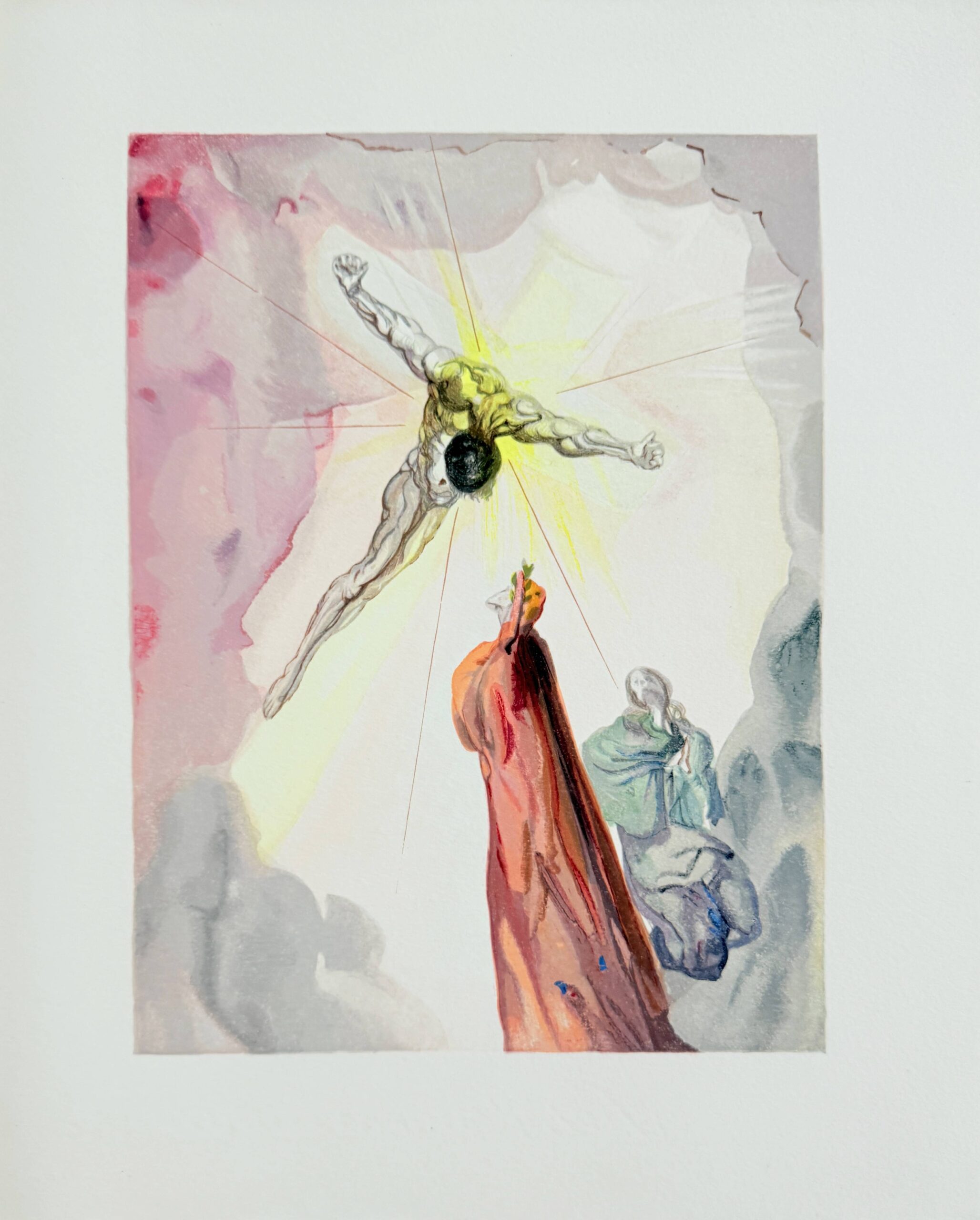 The Paradise, Canto 14 – Apparition du Christ by Salvador Dalí