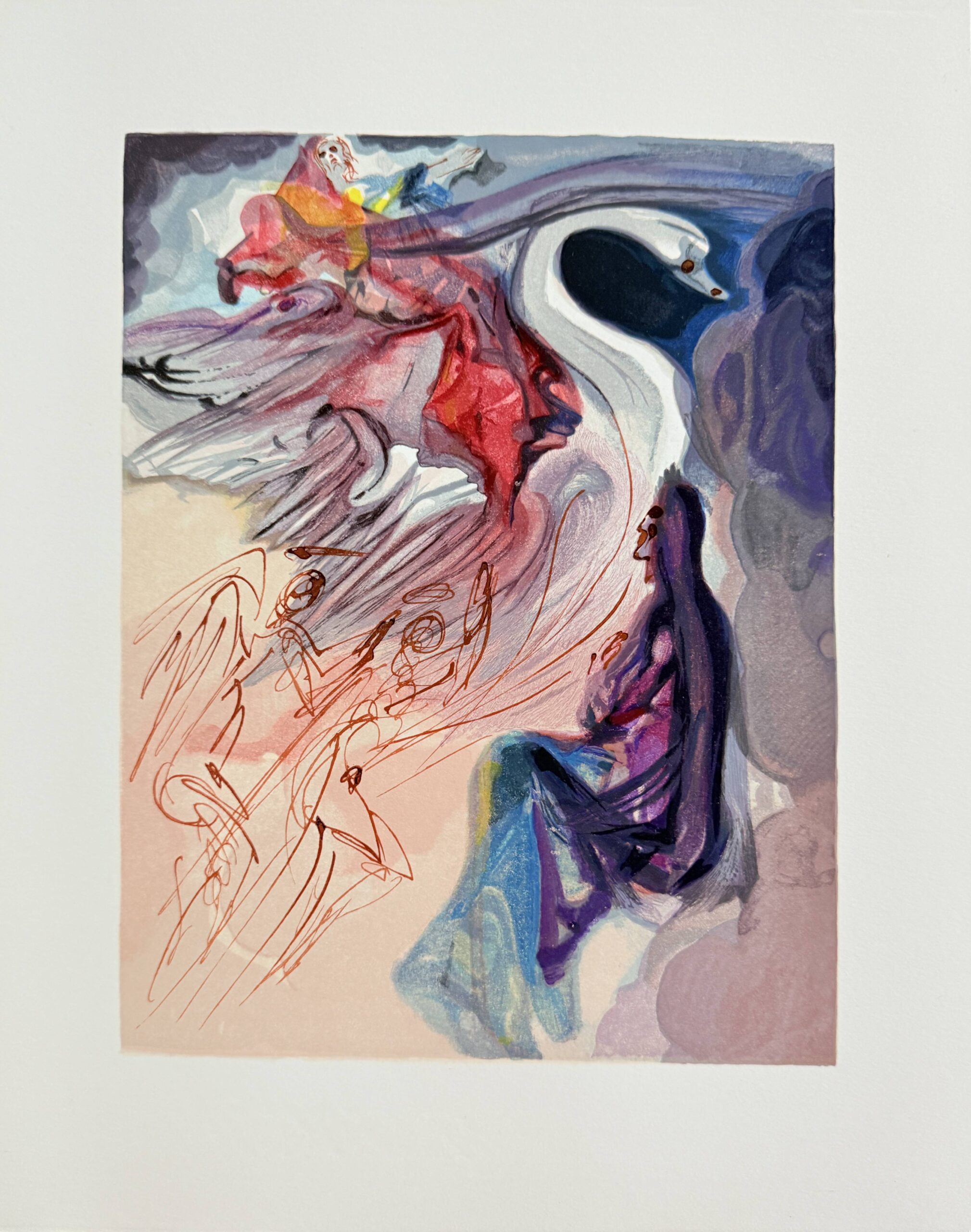 The Paradise, Canto 19 – The Language of the Bird by Salvador Dalí
