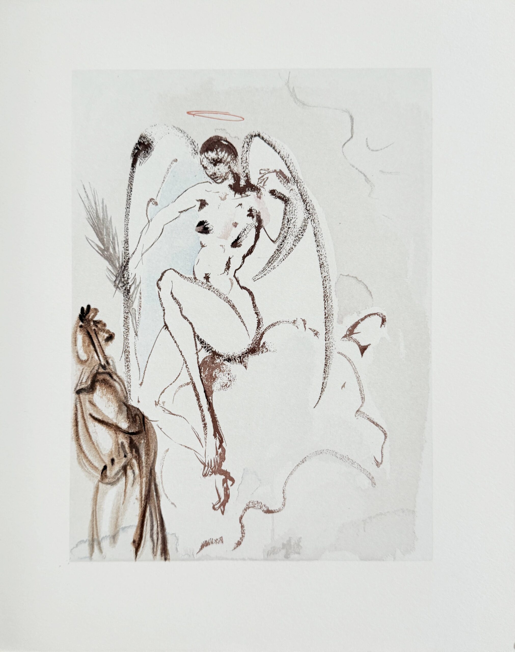The Paradise, Canto 31 – The Archangel Gabriel by Salvador Dalí