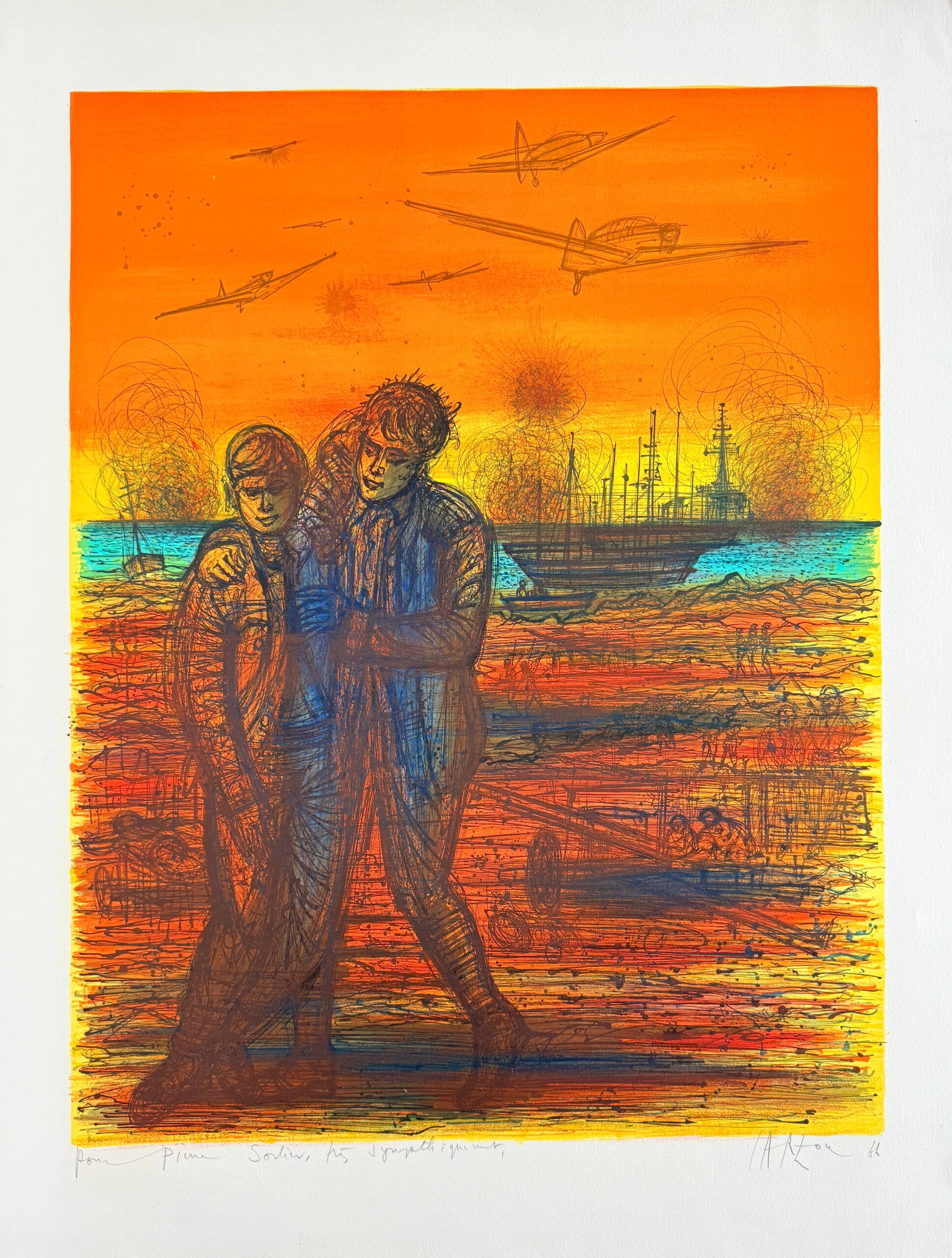 Le débarquement by Jean Carzou