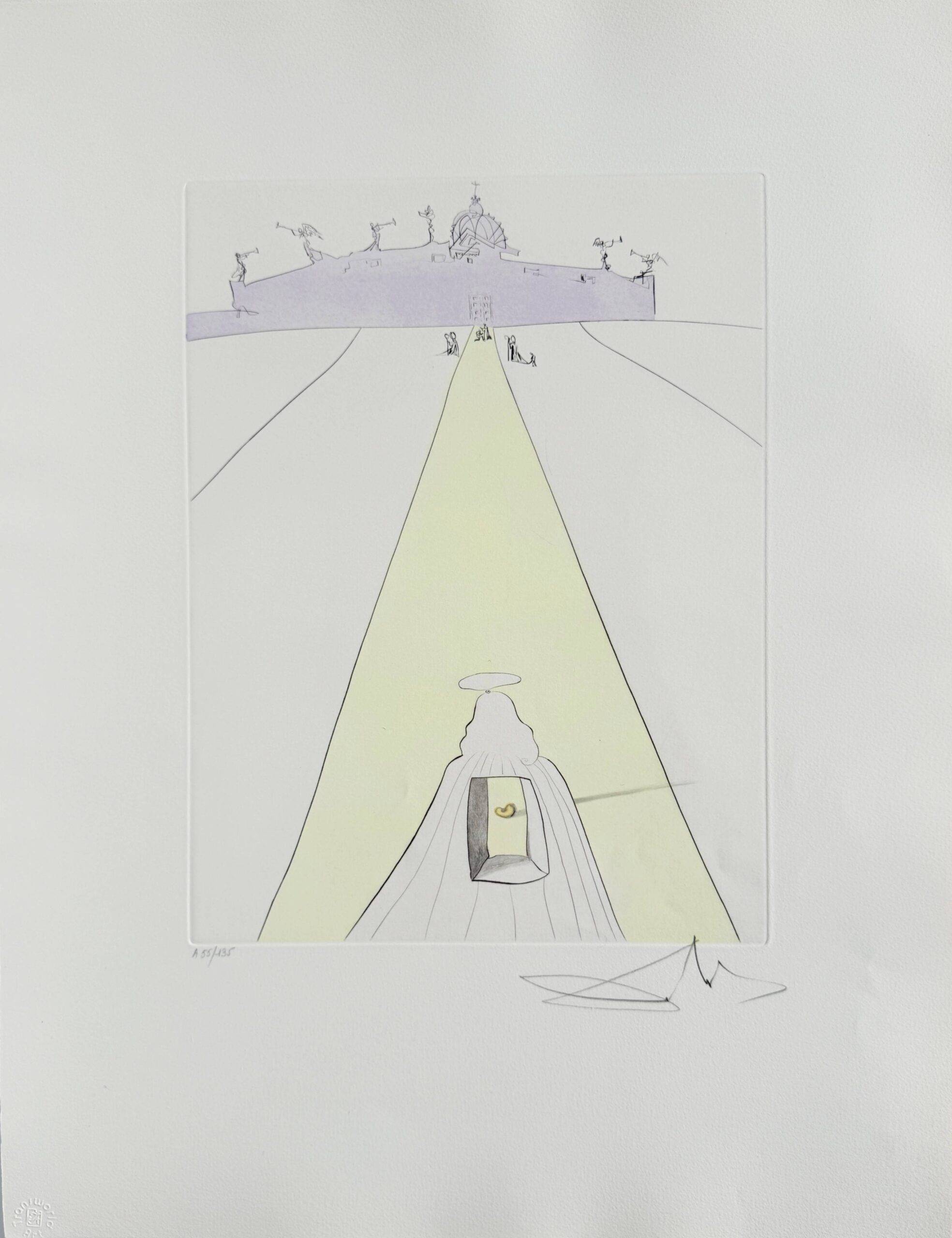 God, Time, Space, and the Pope by Salvador Dalí