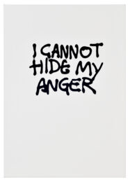 I Cannot Hide My Anger by Monica Bonvicini at Gallery Har-El, Printers & Publishers