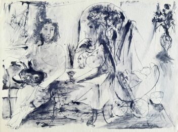 Jeune faune, femme et enfant by Pablo Picasso at Epicentrum Art Gallery