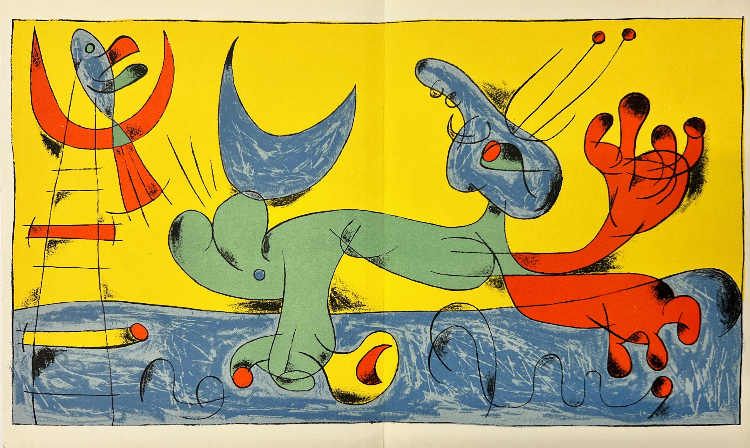 Playing Dog by Joan Miro