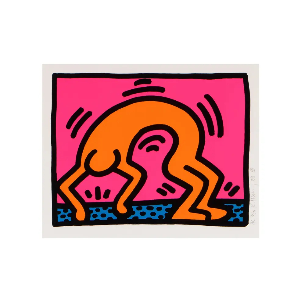Keith Haring, Pop Shop II: One Plate (1988) Littmann, p. 96 by Keith Haring