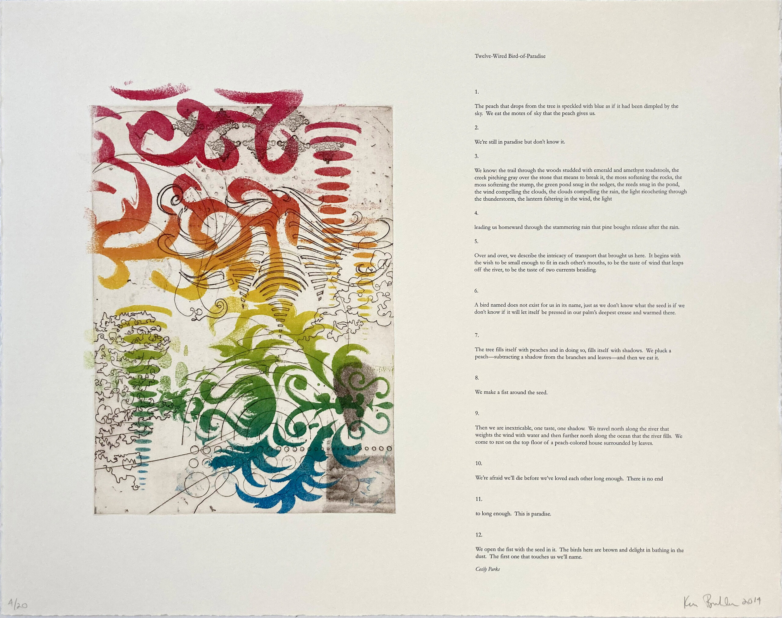 Birdlands, Twelve-Wired Bird of Paradise by Ken Buhler