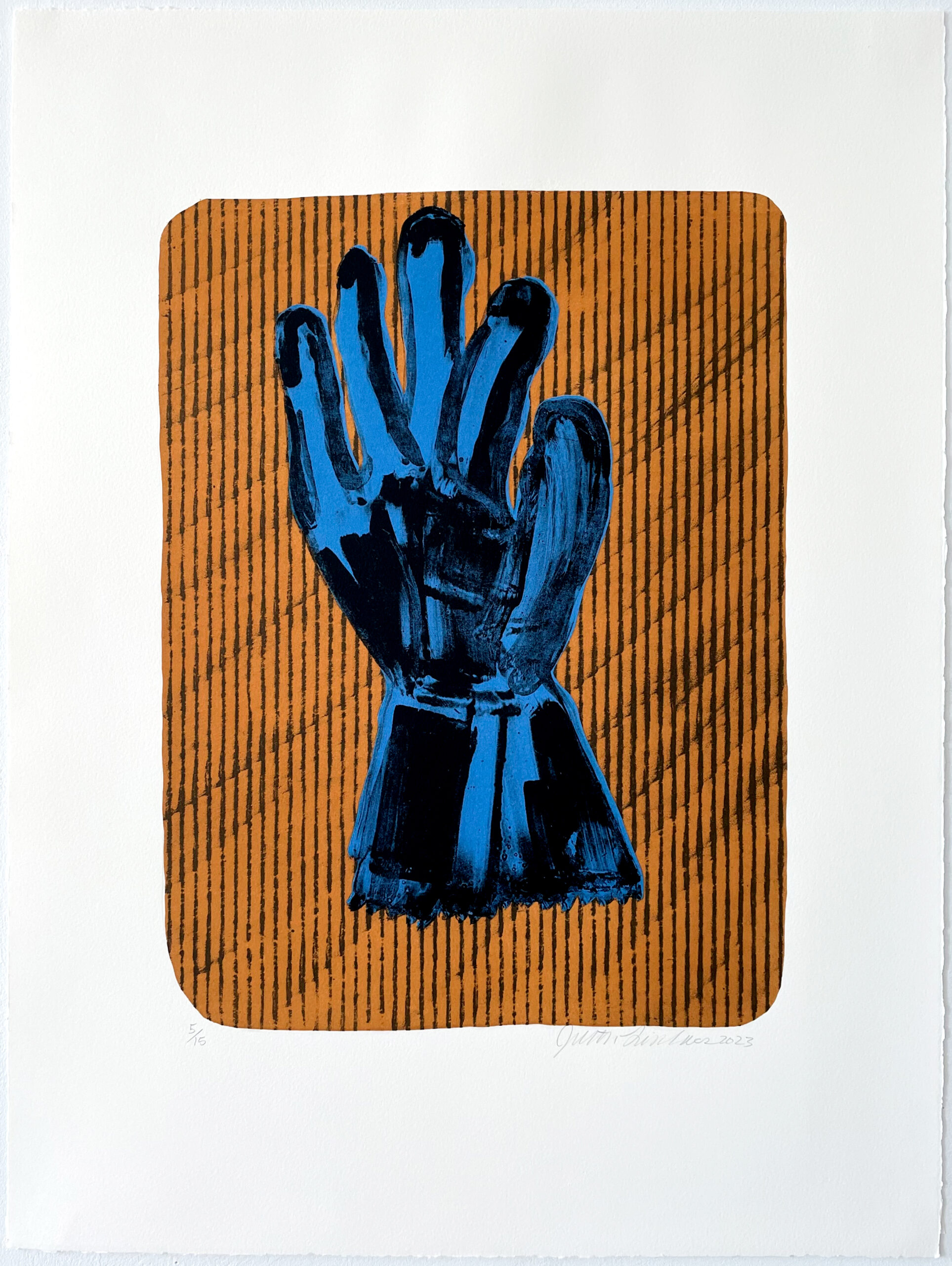Volunteer (Blue) by Judith Linhares