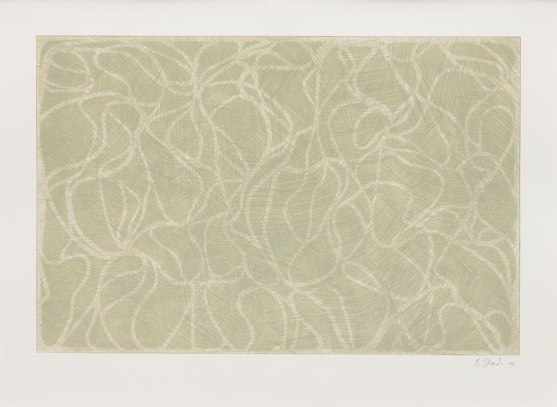 Red Line Muses by Brice Marden