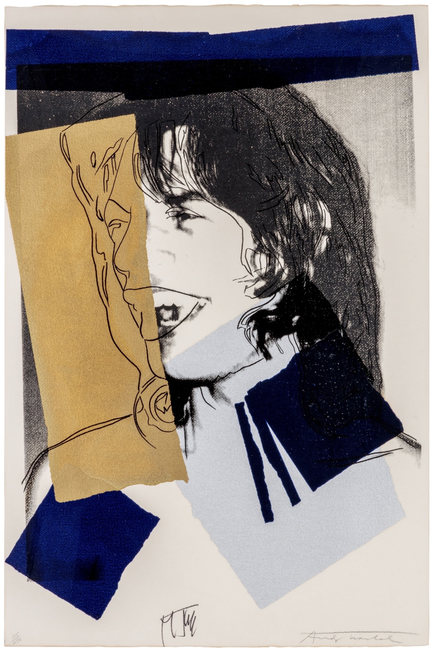 Mick Jagger #142 by Andy Warhol