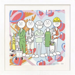 Not All Heroes Wear Capes (framed hand signed serigraph) by Kai at GallArt.com