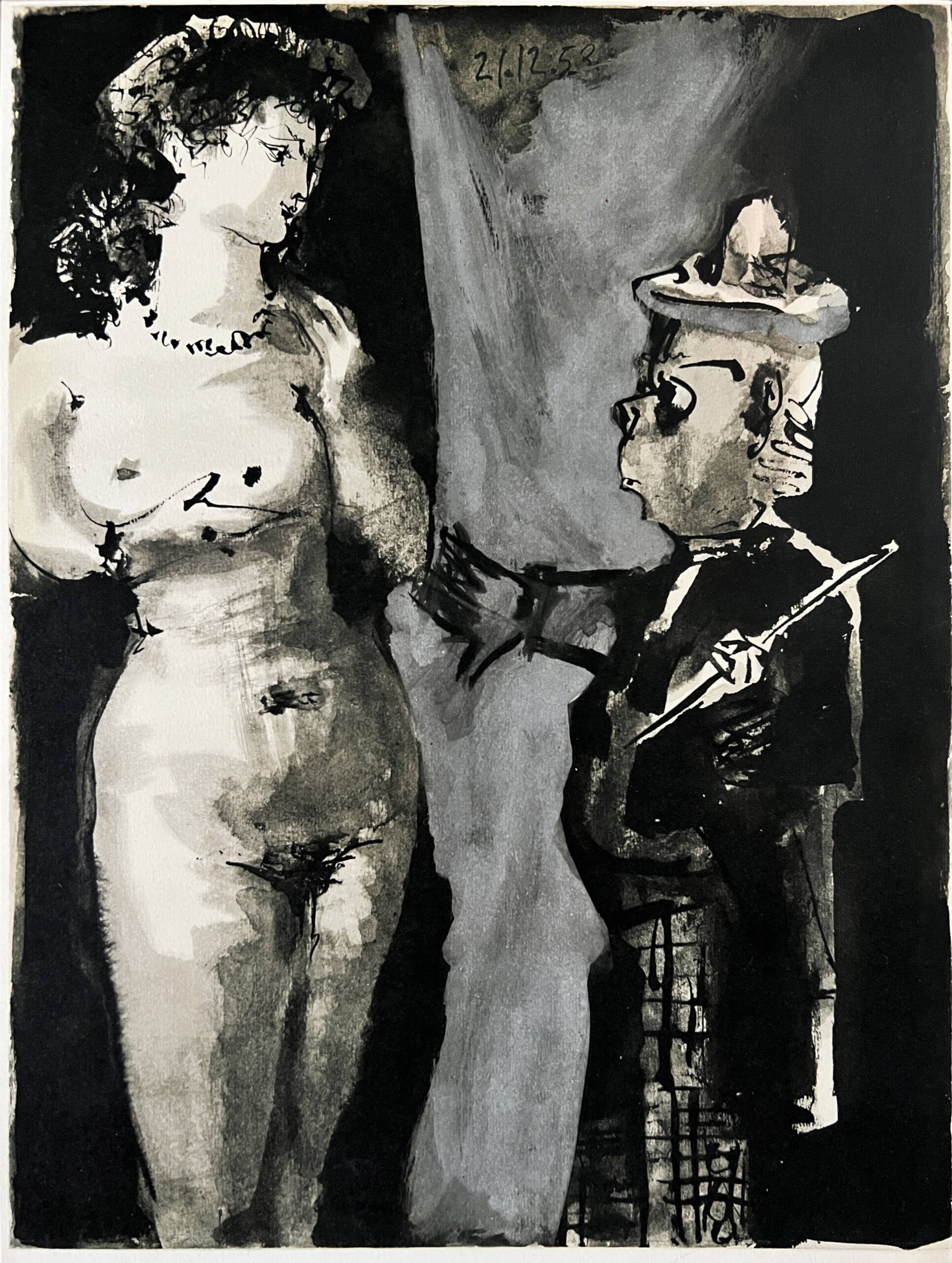 Le Peintre et son Modèle II by Pablo Picasso