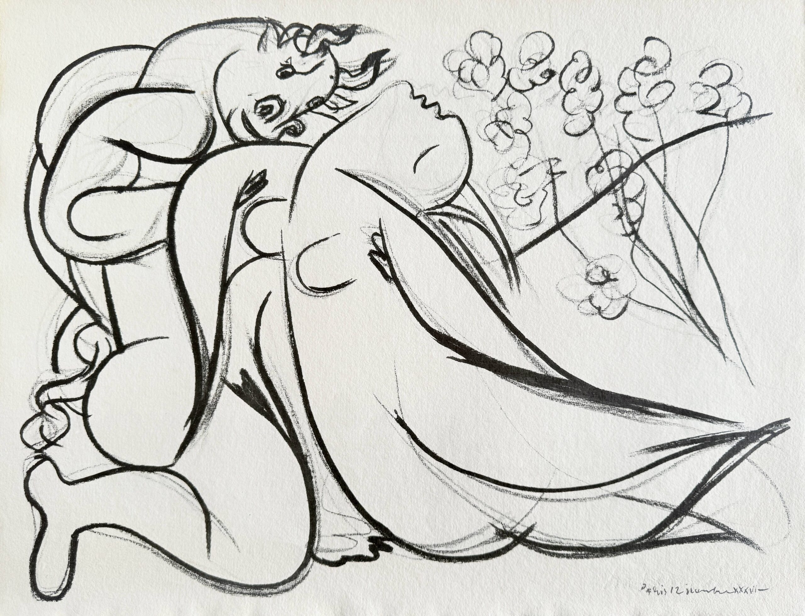 Minoutaure et nue by Pablo Picasso