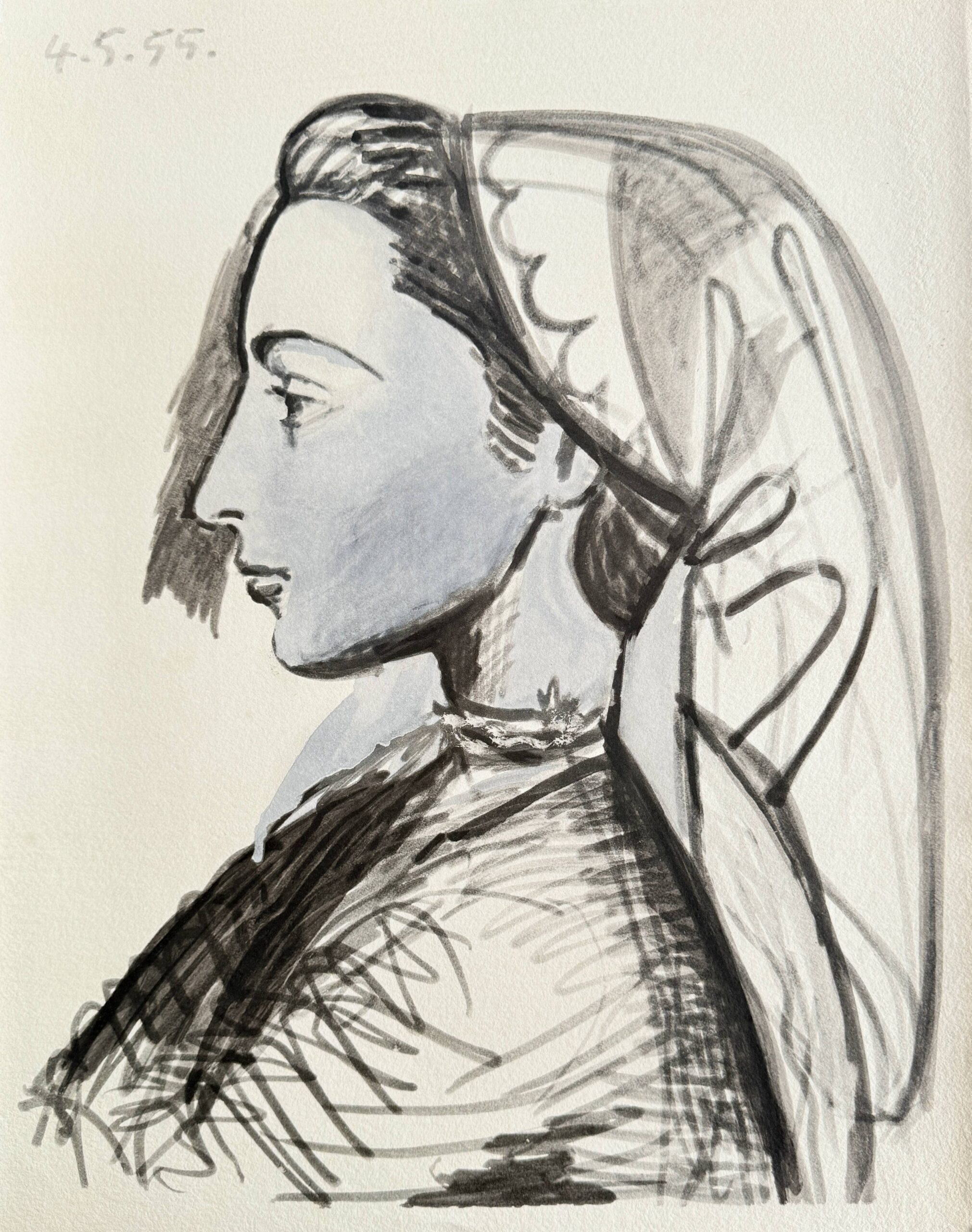 Portrait de Jacqueline by Pablo Picasso