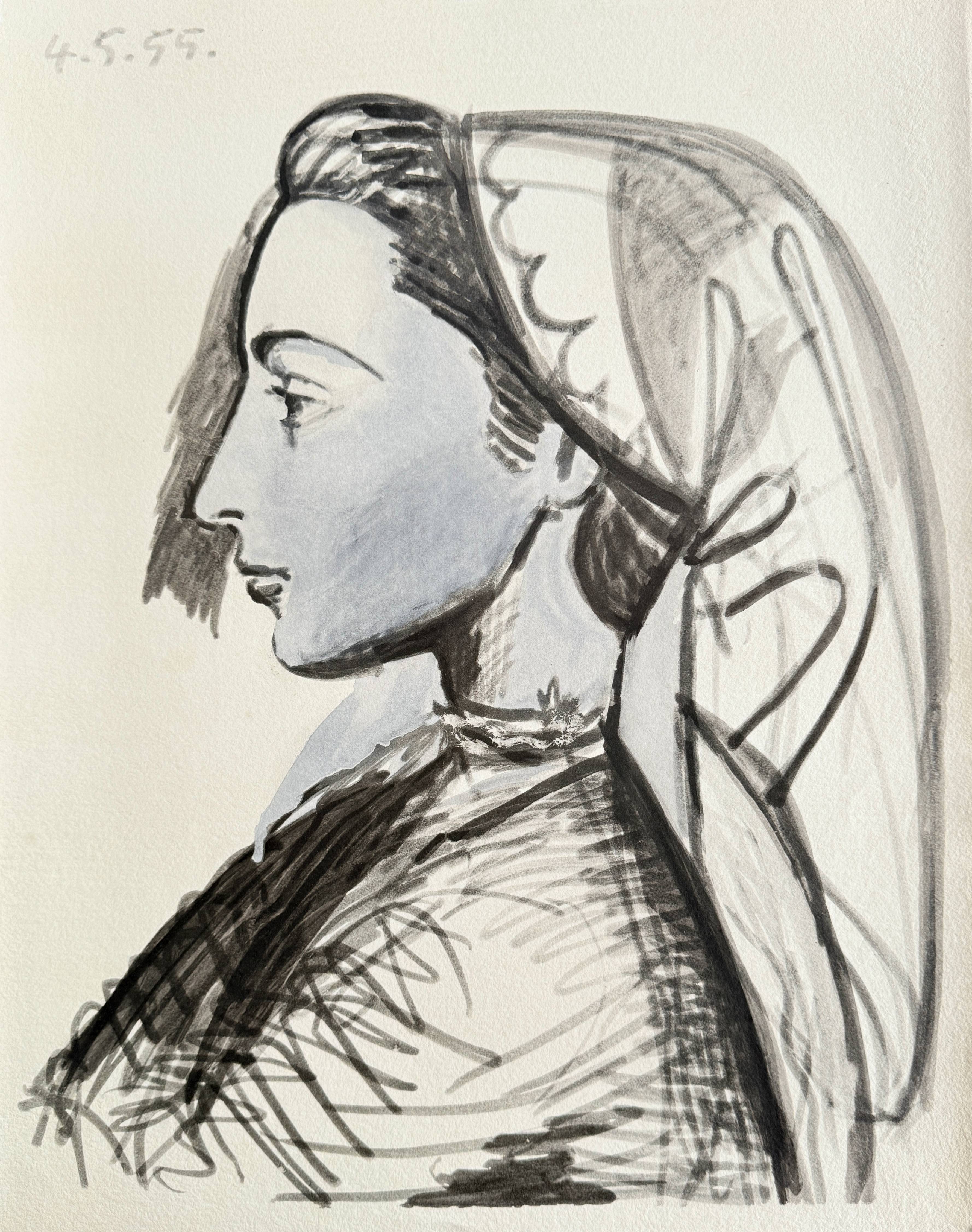 Portrait de Jacqueline by Pablo Picasso