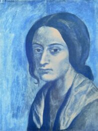 Portrait mélancolique d’une femme en bleu by Pablo Picasso at Epicentrum Art Gallery