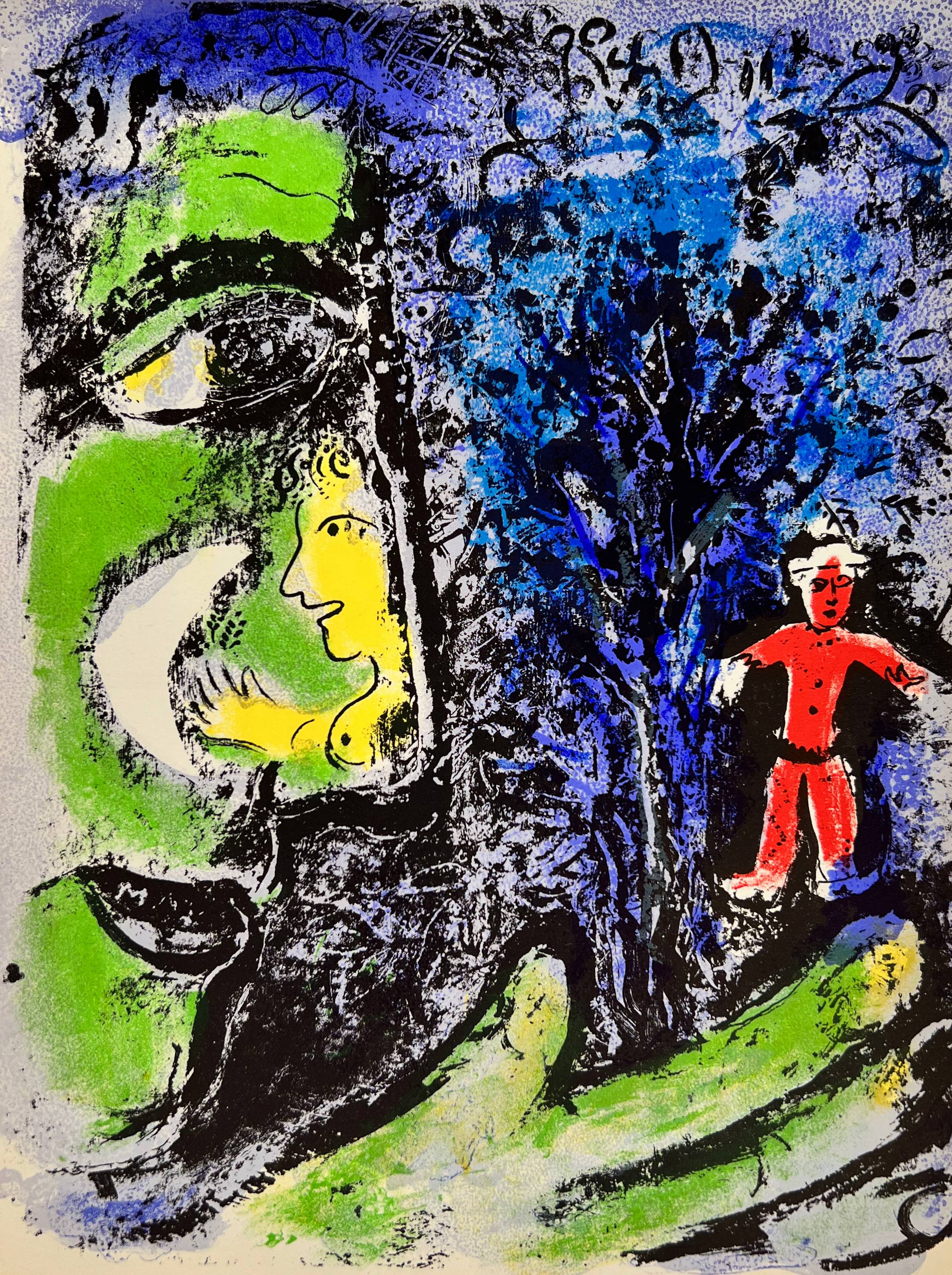Profile and Red Child by Marc Chagall