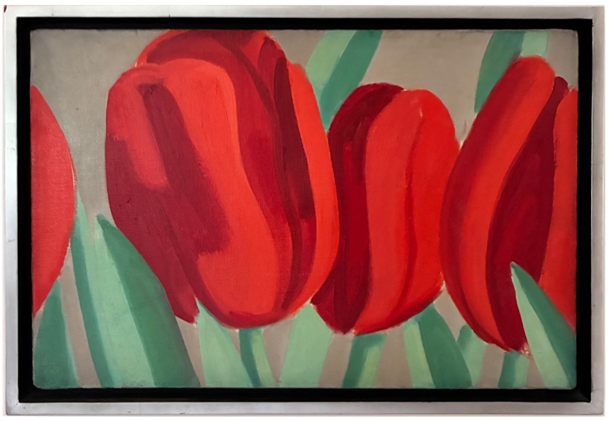 Red Tulips by Alex Katz