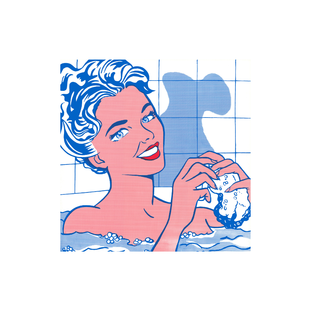 Roy Lichtenstein, Sponge Bath Lithographie by Roy Lichtenstein (after)