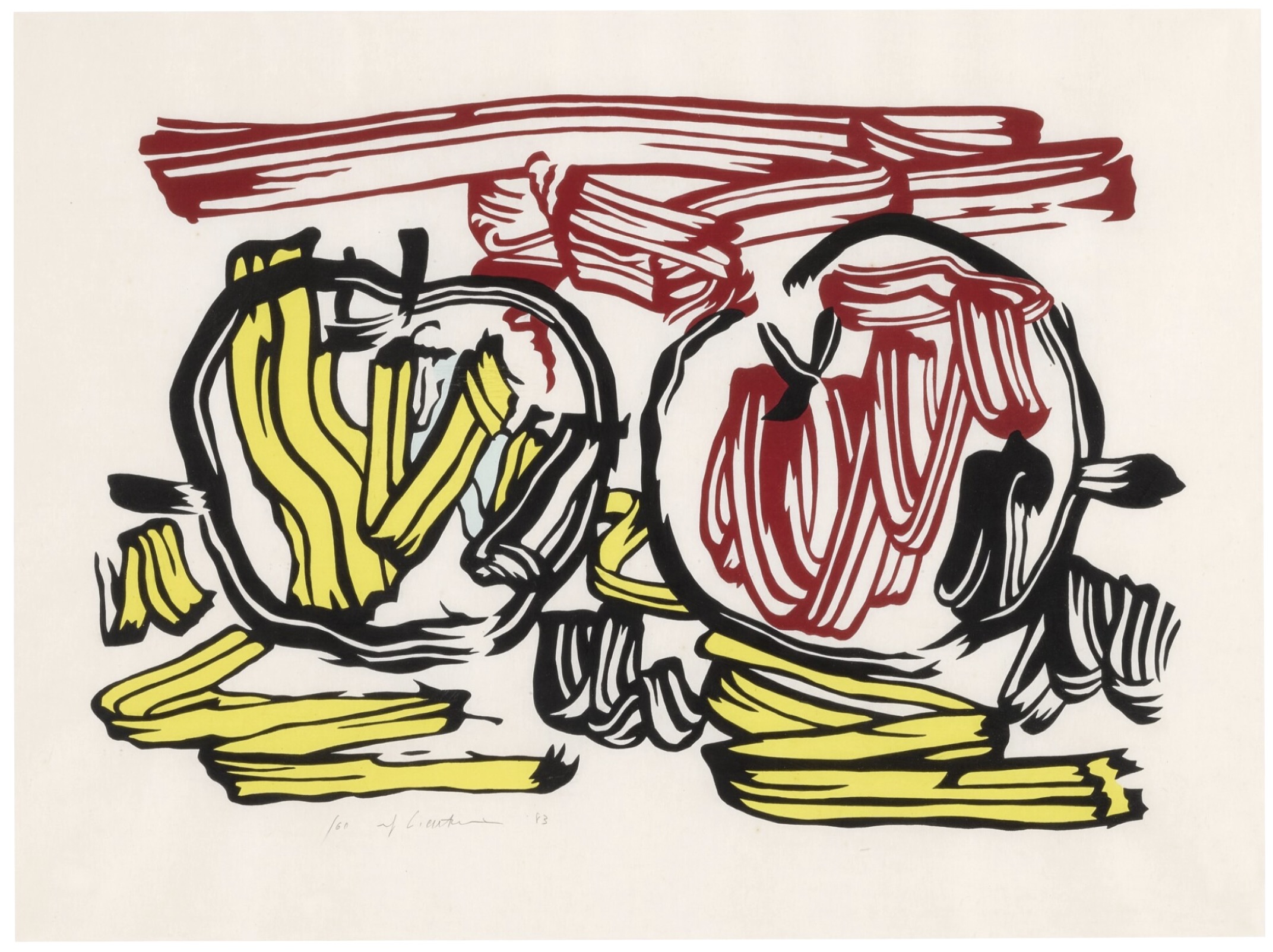 Two Apples by Roy Lichtenstein