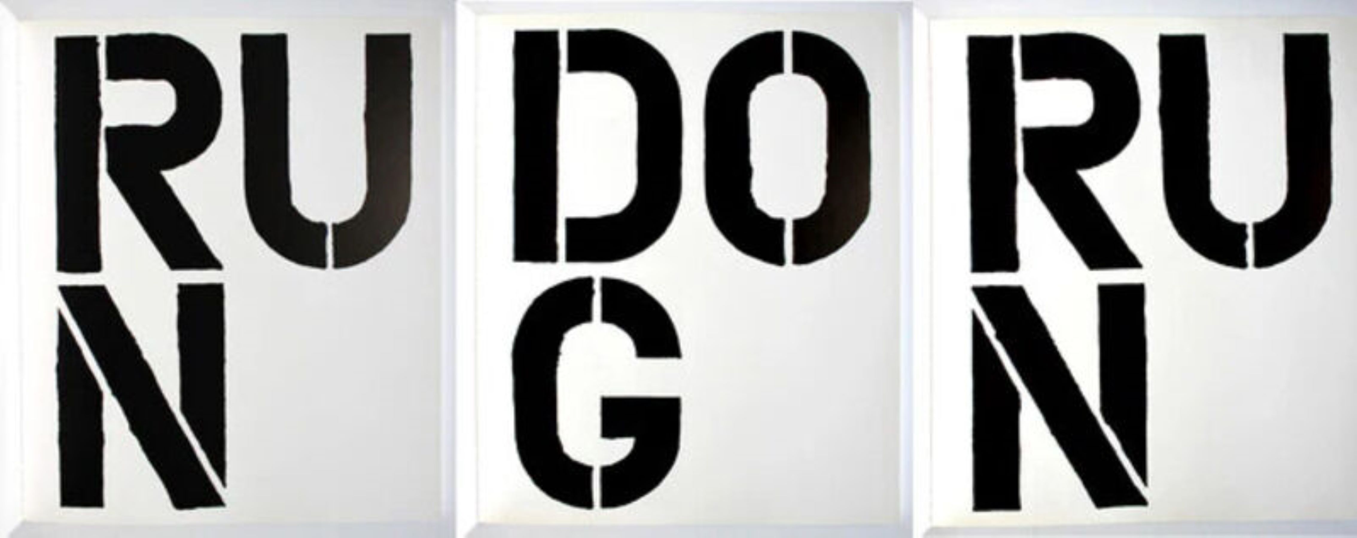Run Dog Run by Christopher Wool