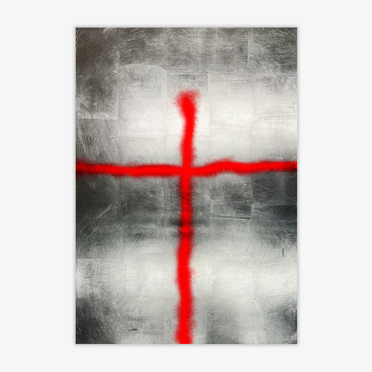 Two Lines (Faith) – Silver by Stefan Brüggemann