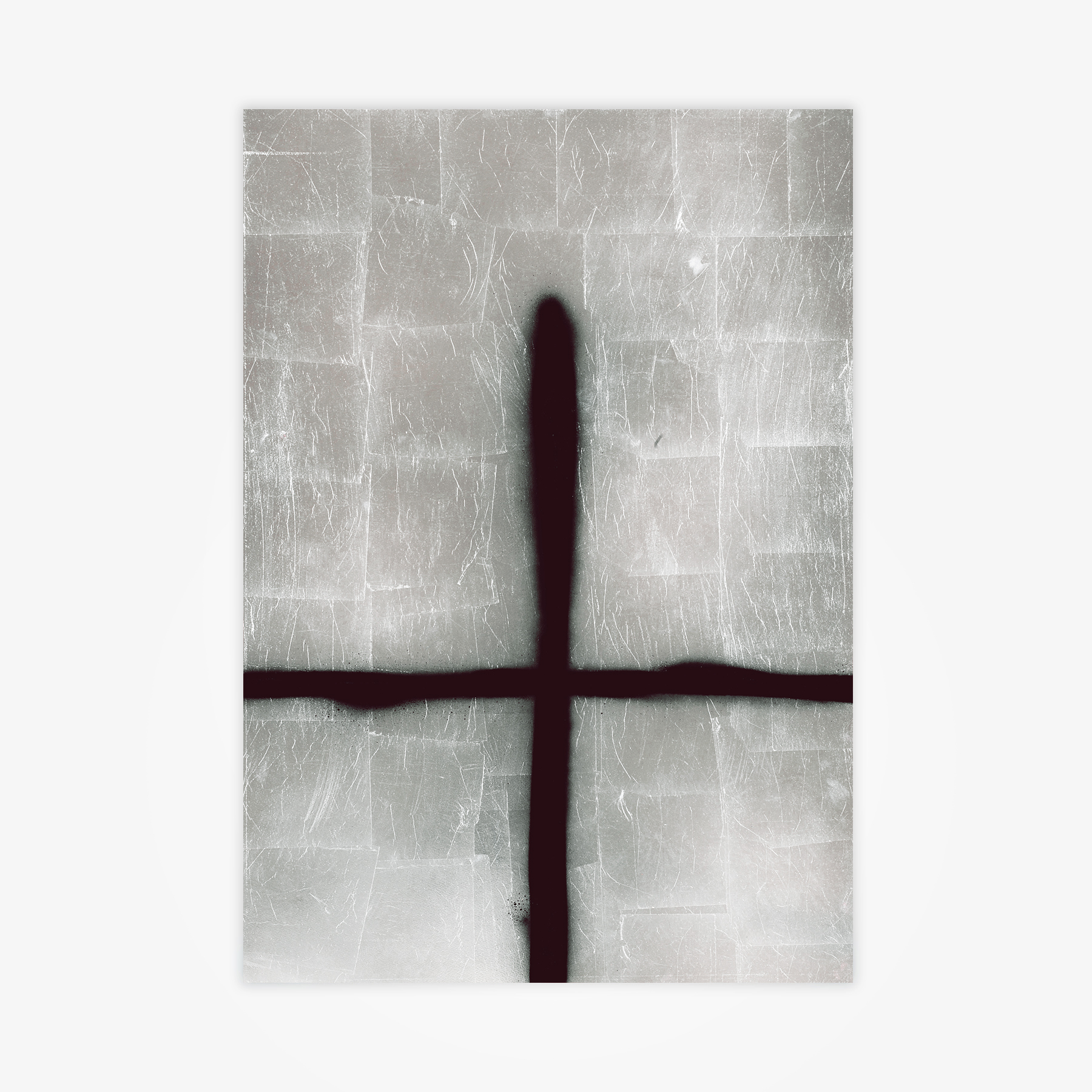 Two Lines (Faith) – Silver, IX by Stefan Brüggemann