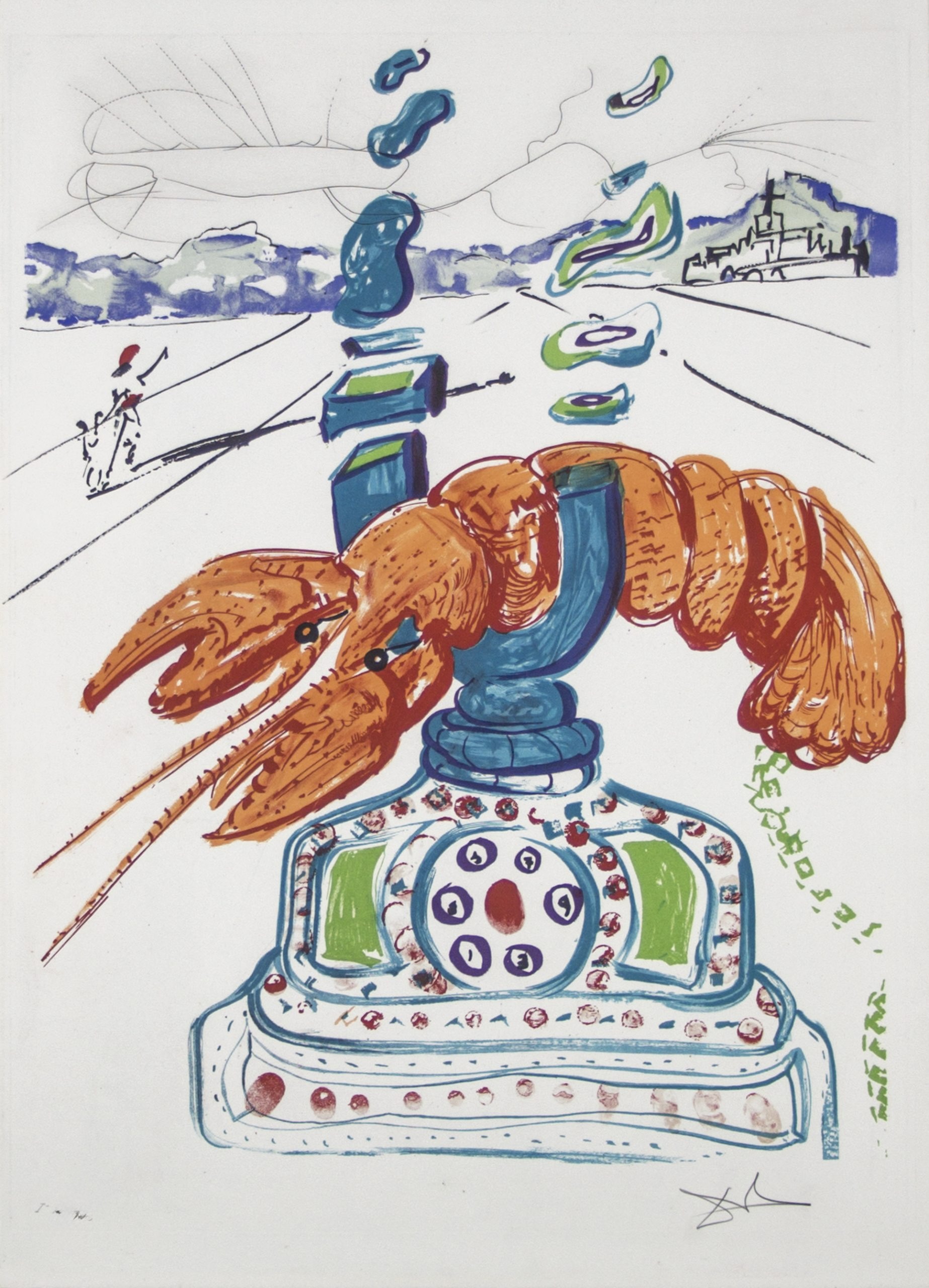Cybernetic Lobster Telephone by Salvador Dalí