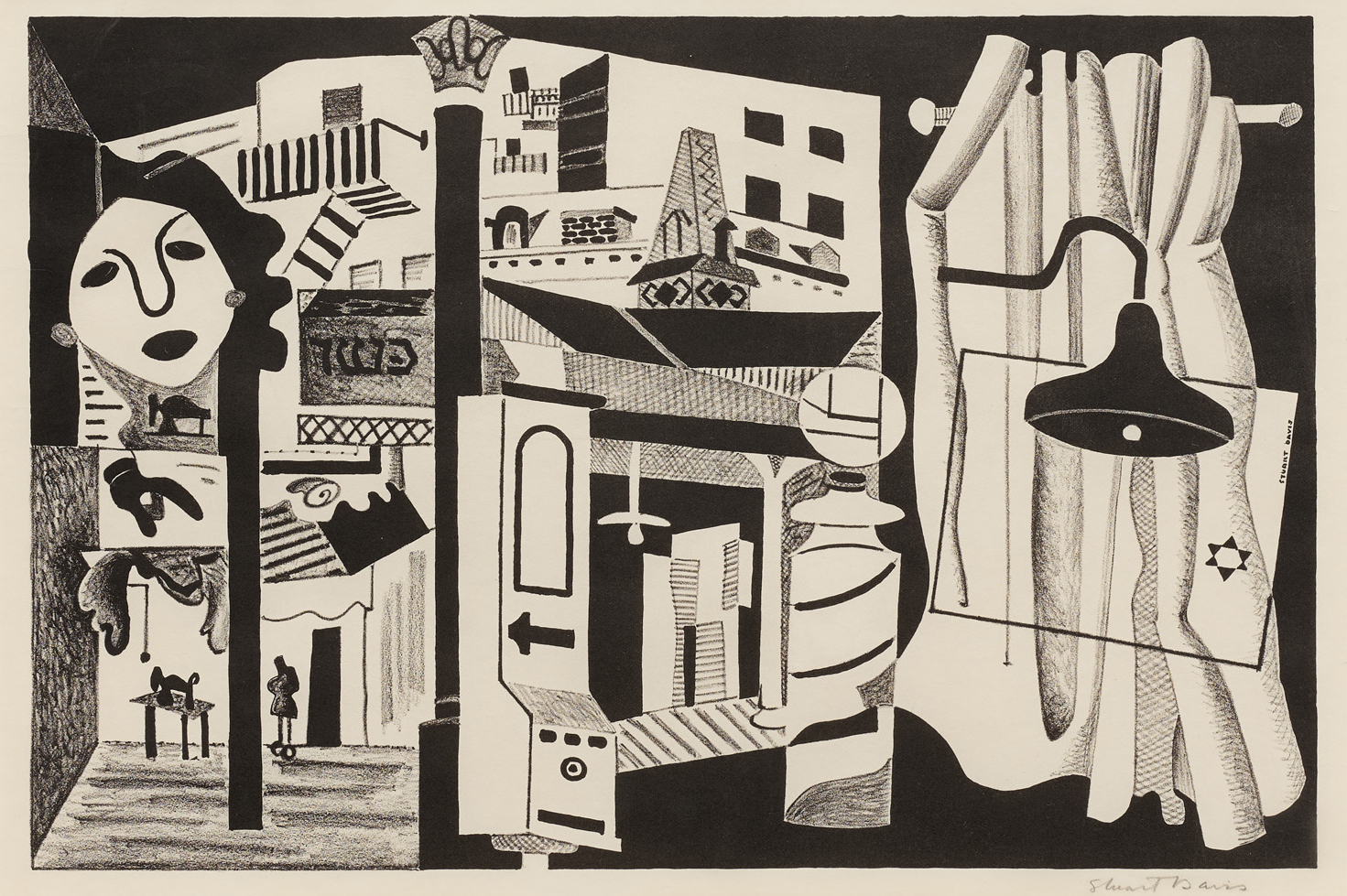Sixth Avenue El by Stuart Davis