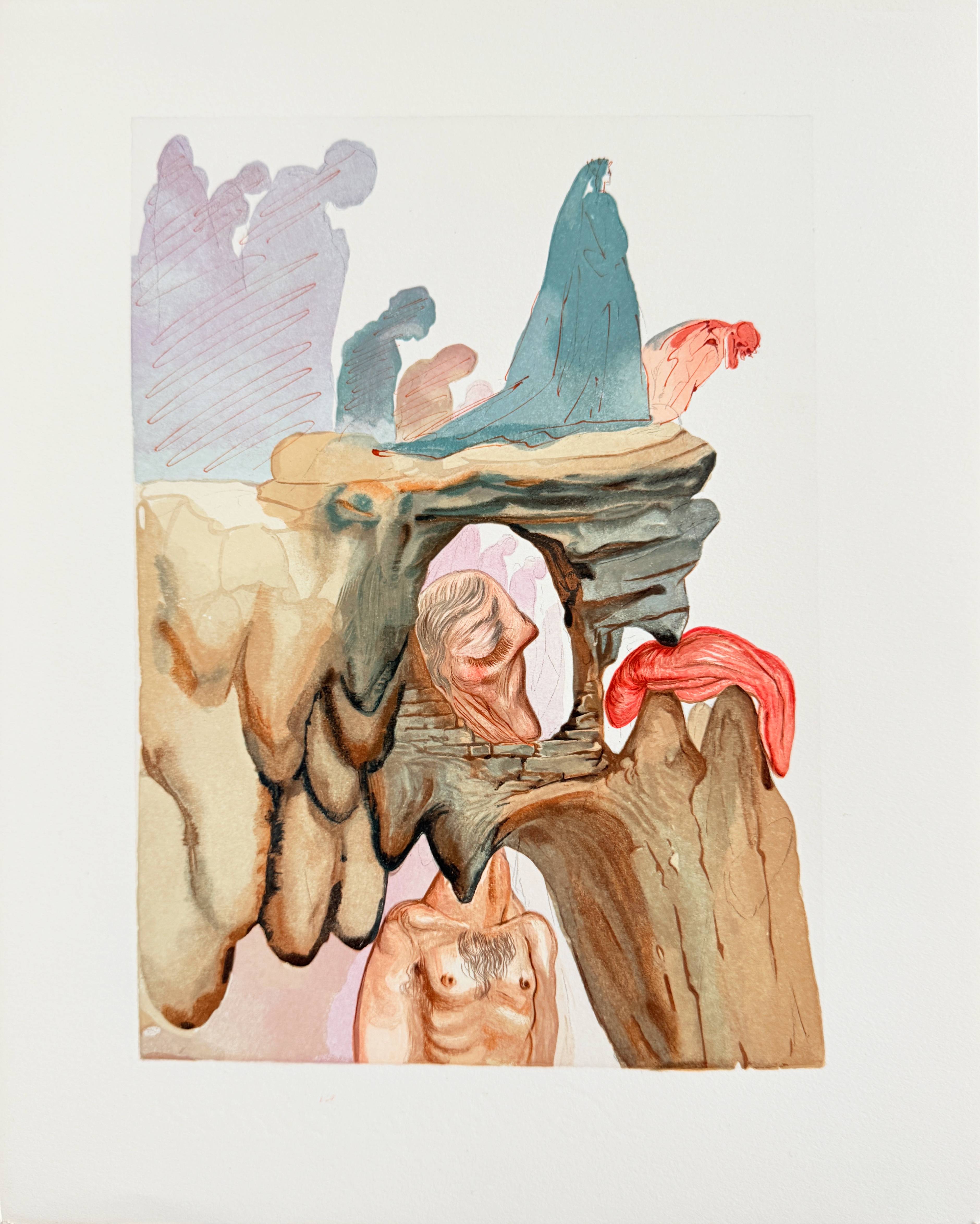 The Inferno, Canto 22 – The Liars by Salvador Dalí