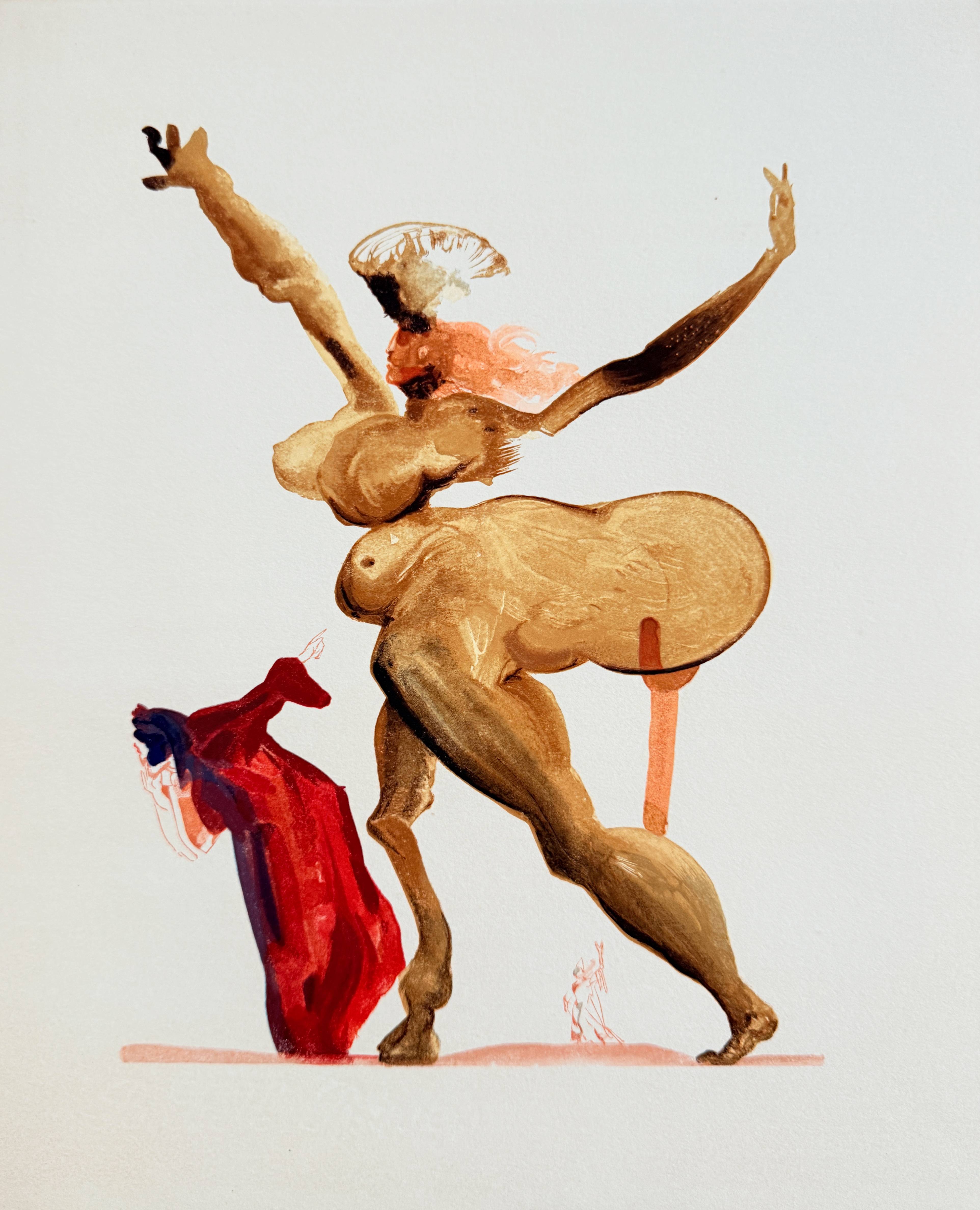 The Inferno, Canto 33 –  Les Traitres envers leurs hôtes by Salvador Dalí