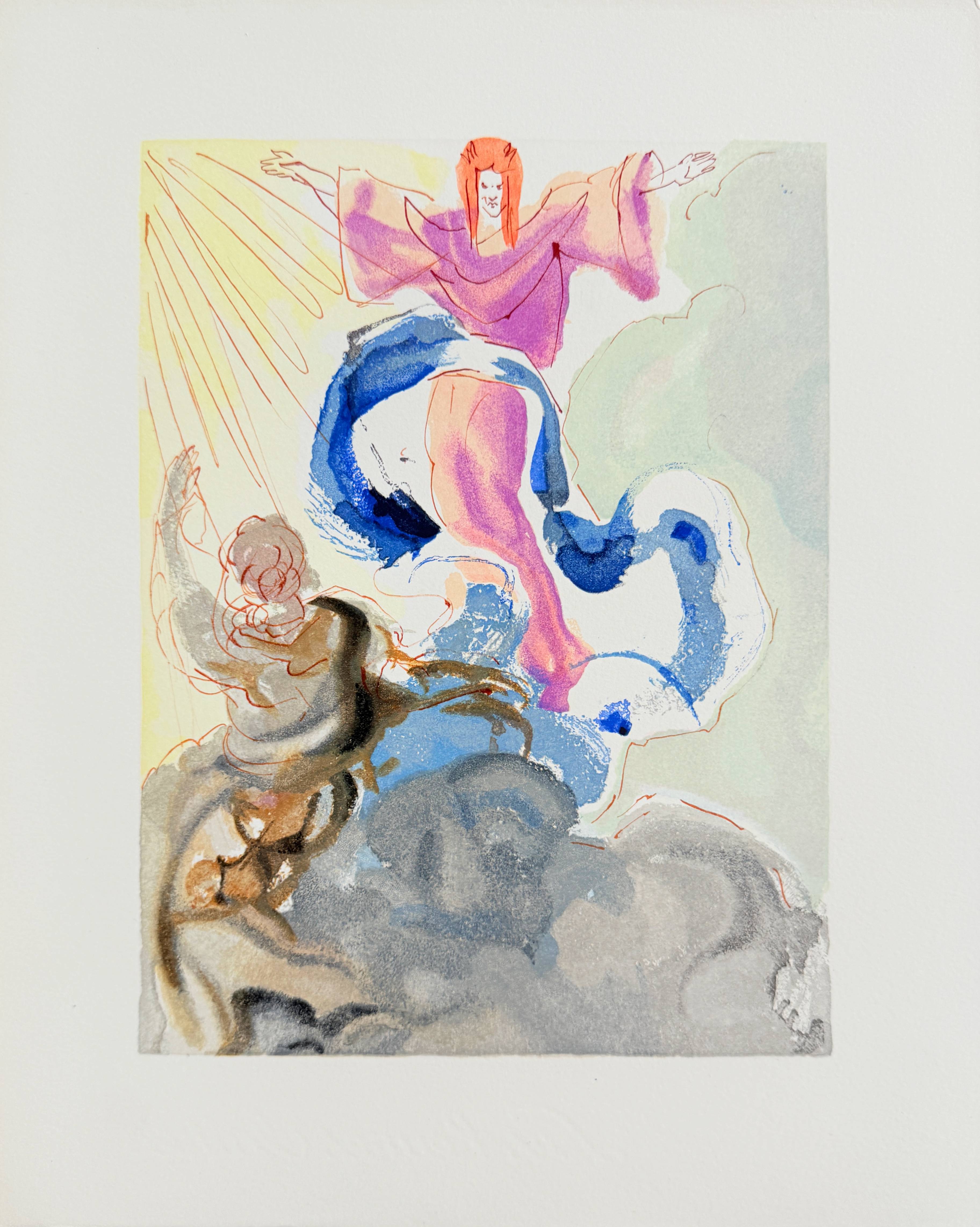 The Paradise, Canto 3 – The First Sphere by Salvador Dalí
