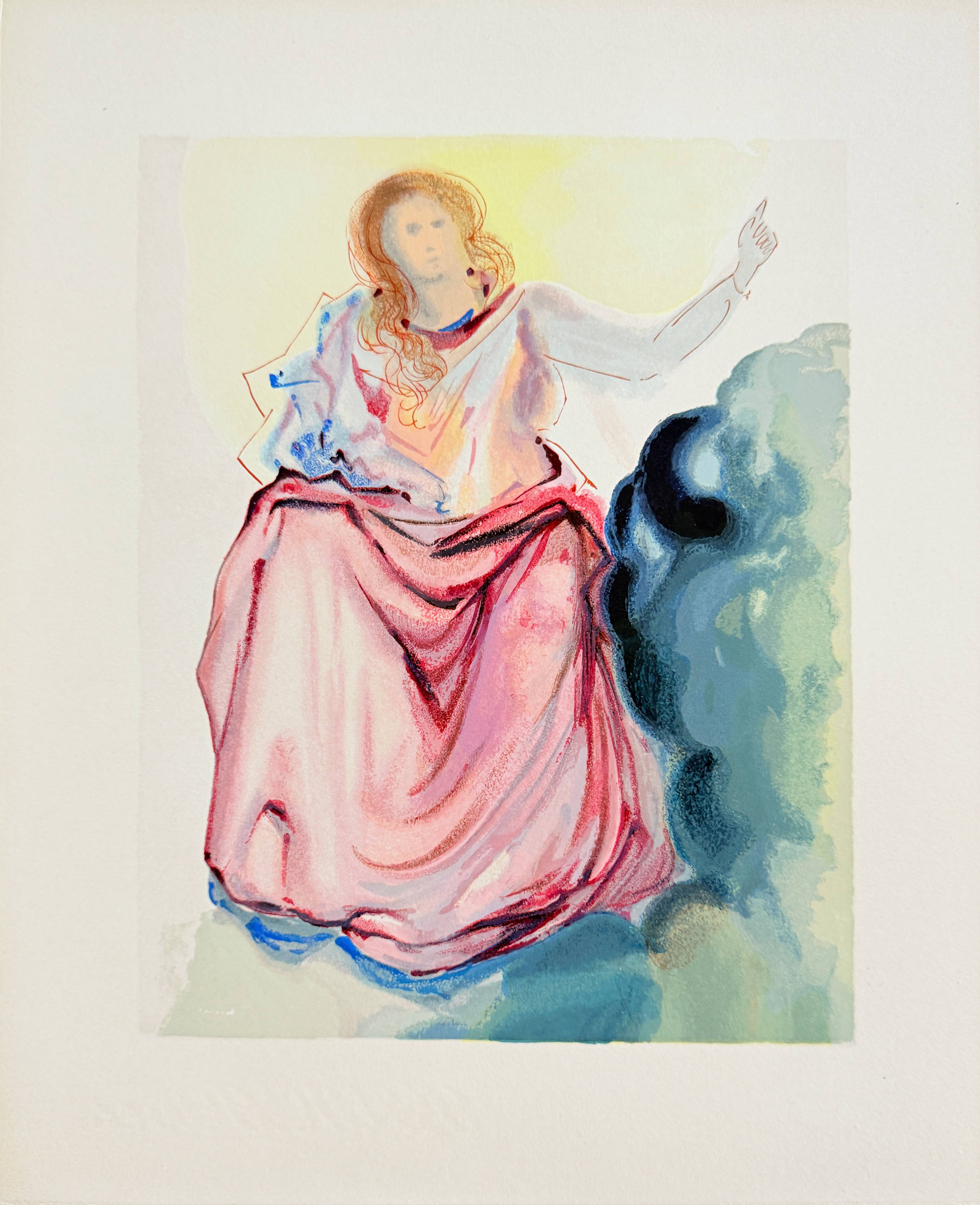 The Paradise, Canto 4 – Beatrice by Salvador Dalí