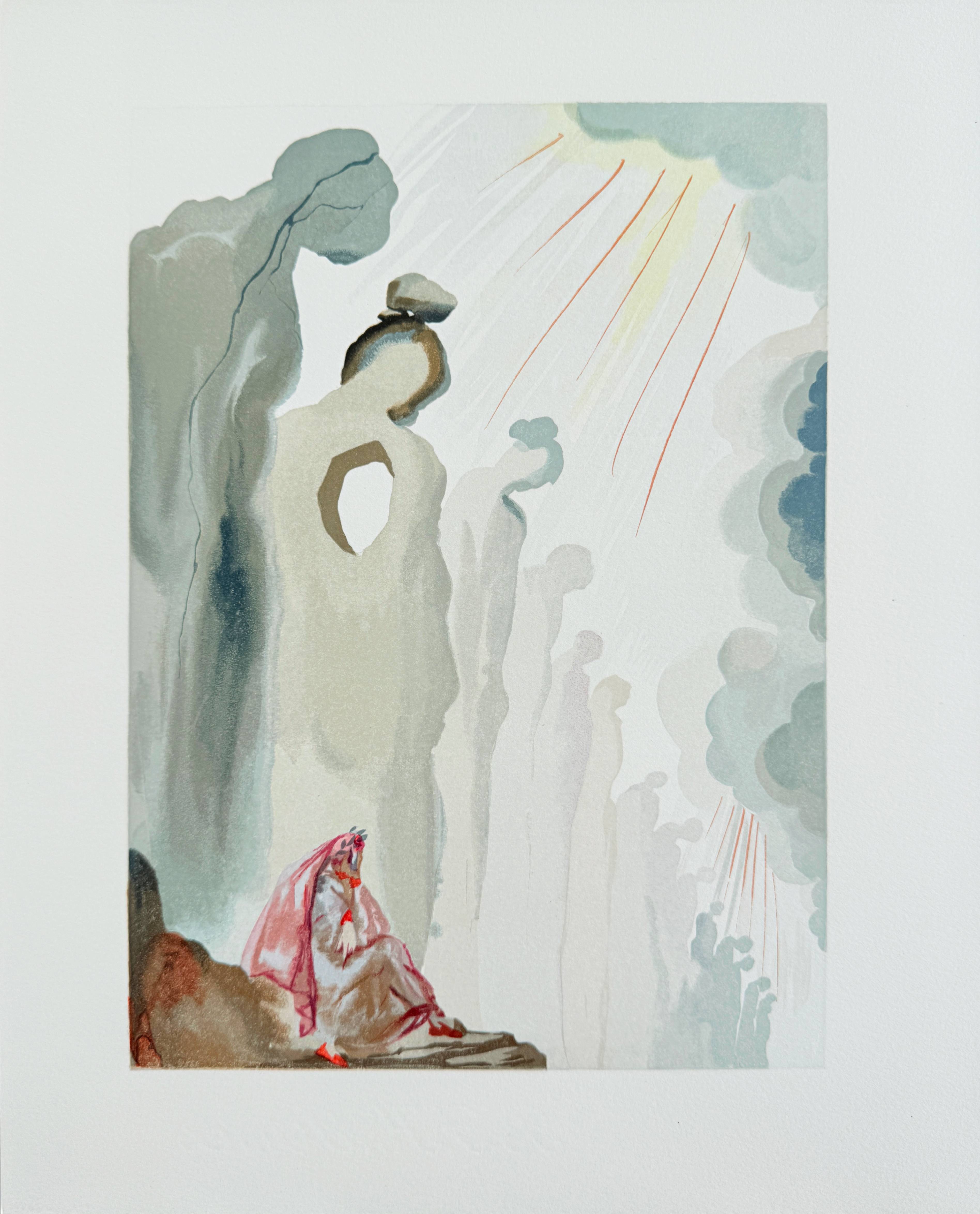 The Purgatory, Canto 13 – The Second Terrace by Salvador Dalí