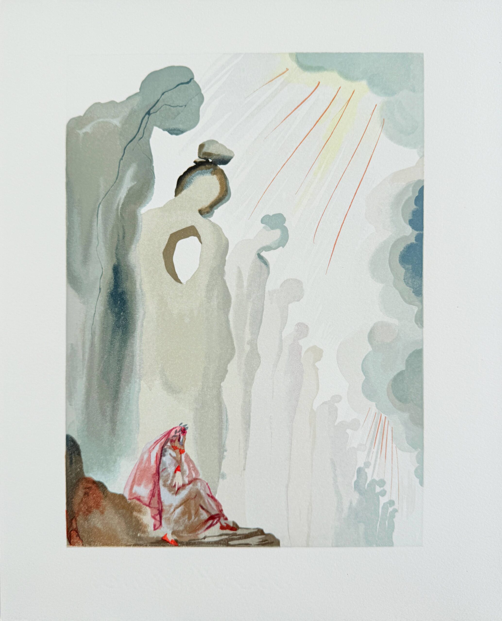 The Purgatory, Canto 13 – The Second Terrace by Salvador Dalí