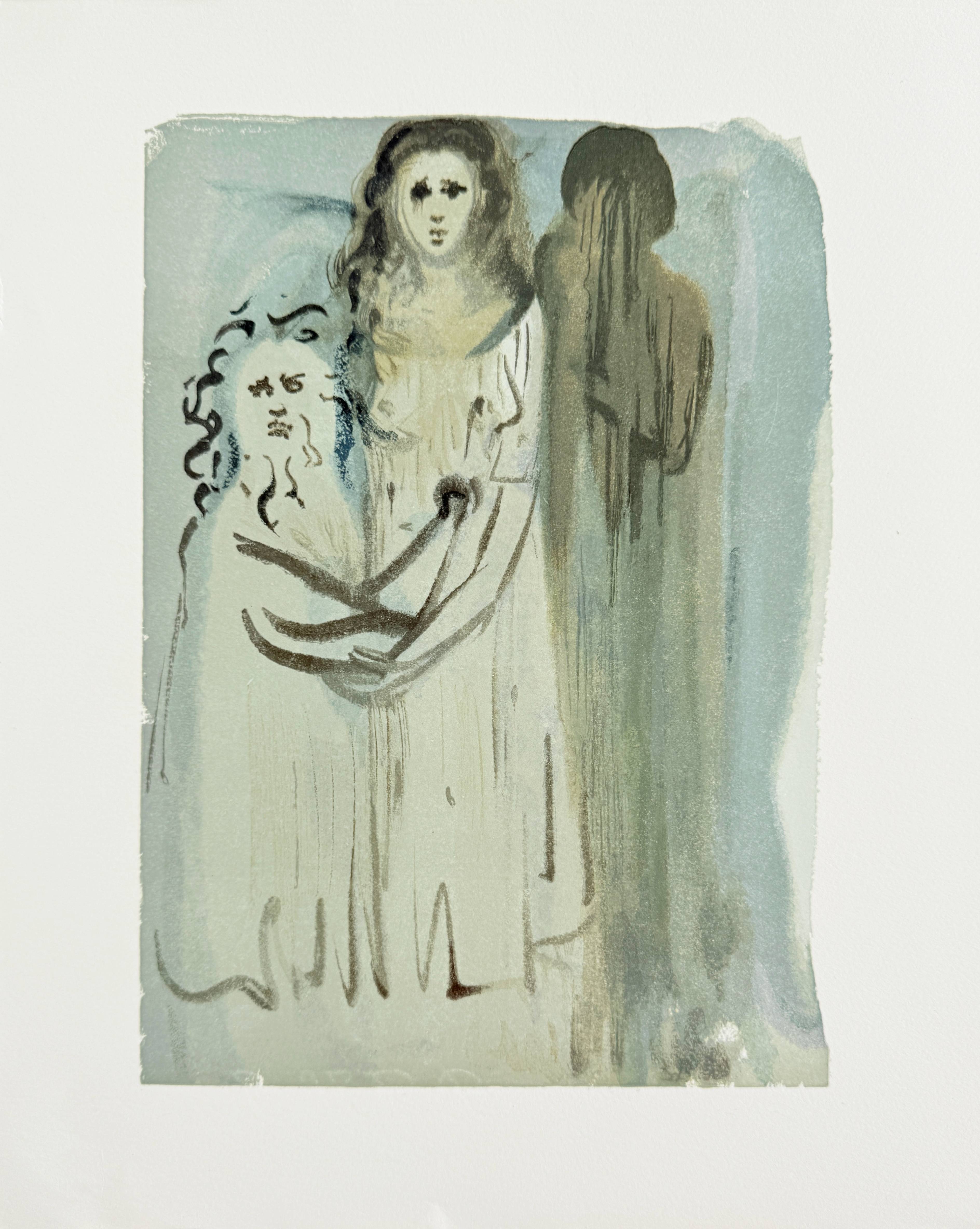 The Purgatory, Canto 16 – In the Cloud of Angry Ones by Salvador Dalí