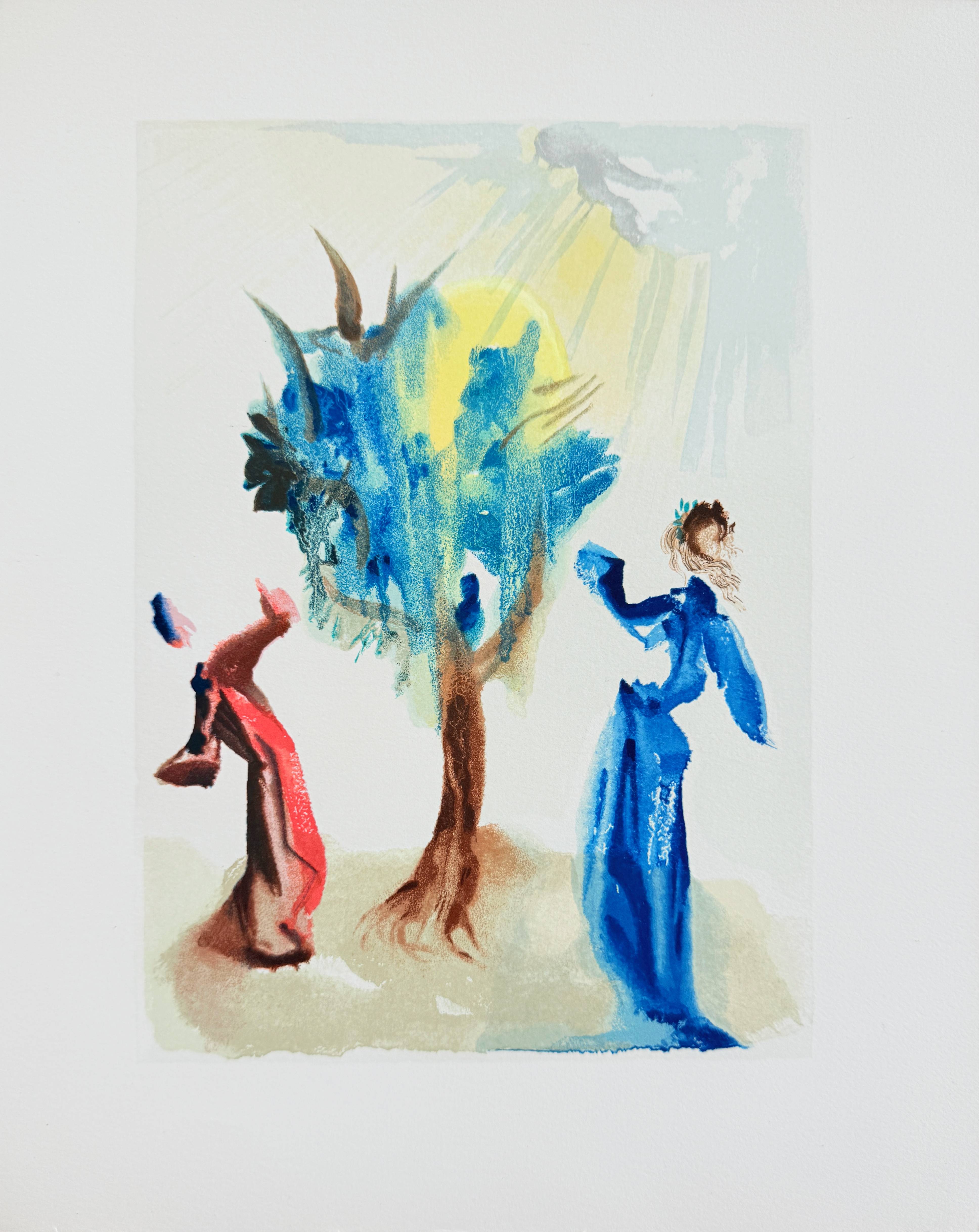The Purgatory, Canto 24 – The Tree of Penitence by Salvador Dalí